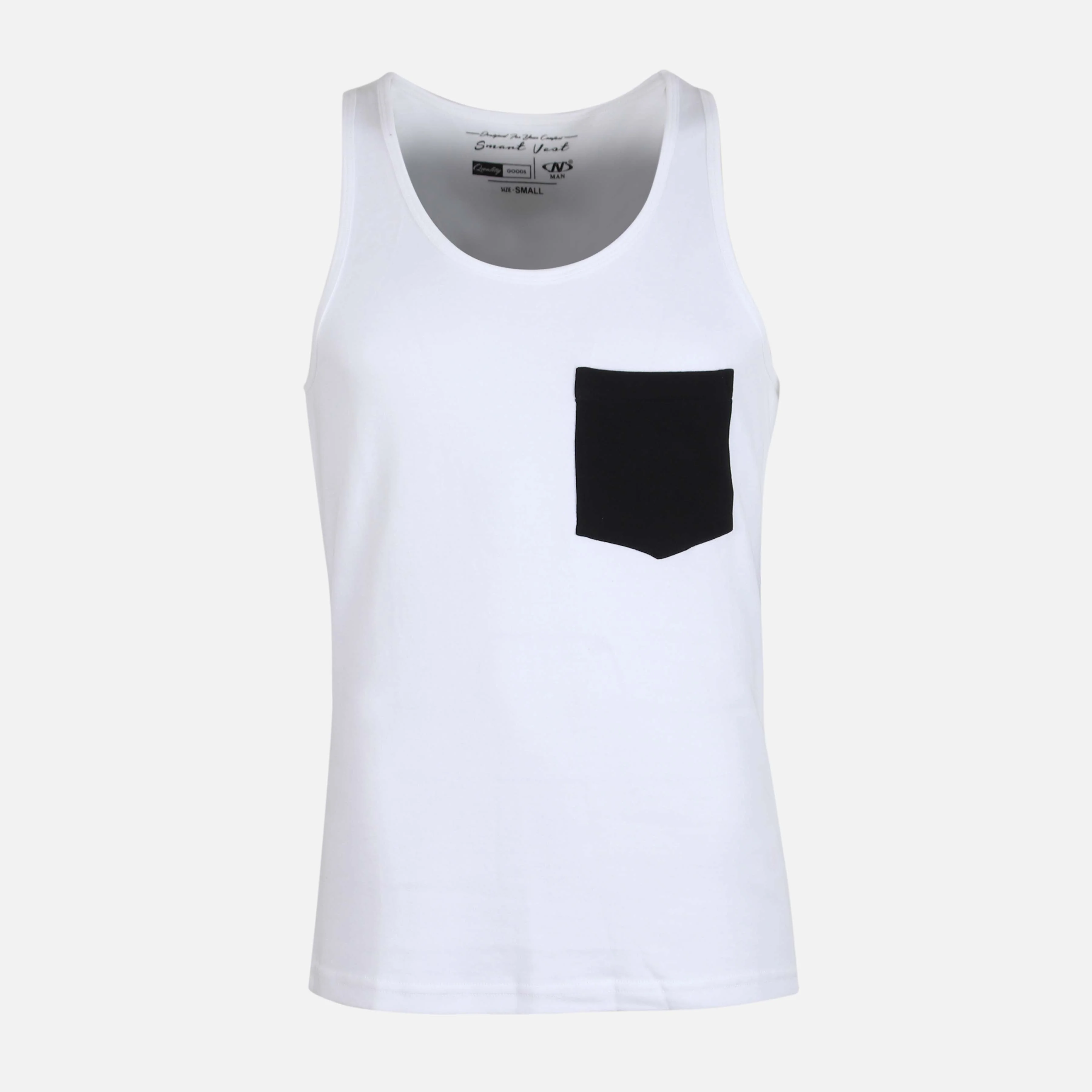 Men Round Neck Vest Regular Fit
