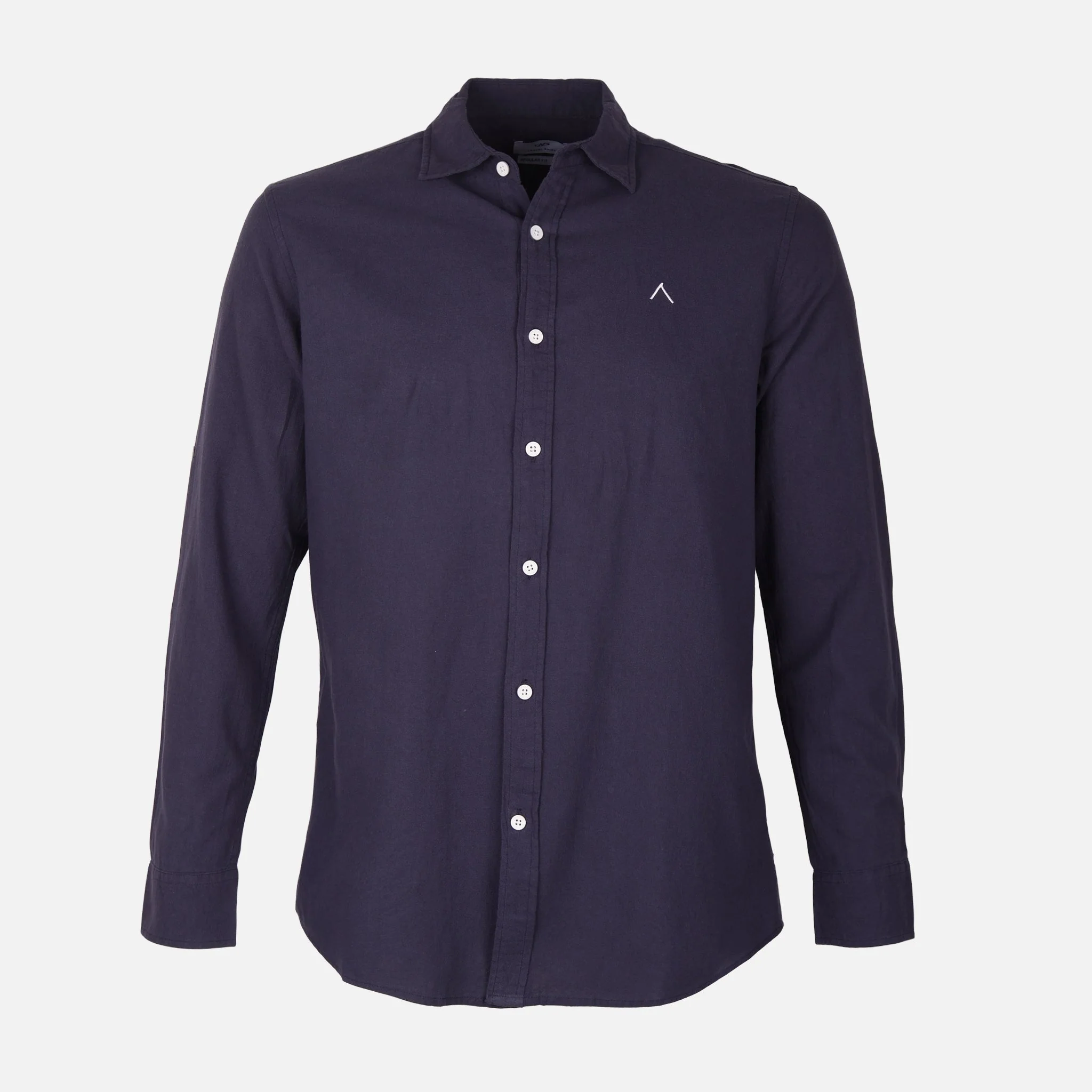 Men Woven Long Sleeve Plain Shirt - Image 2