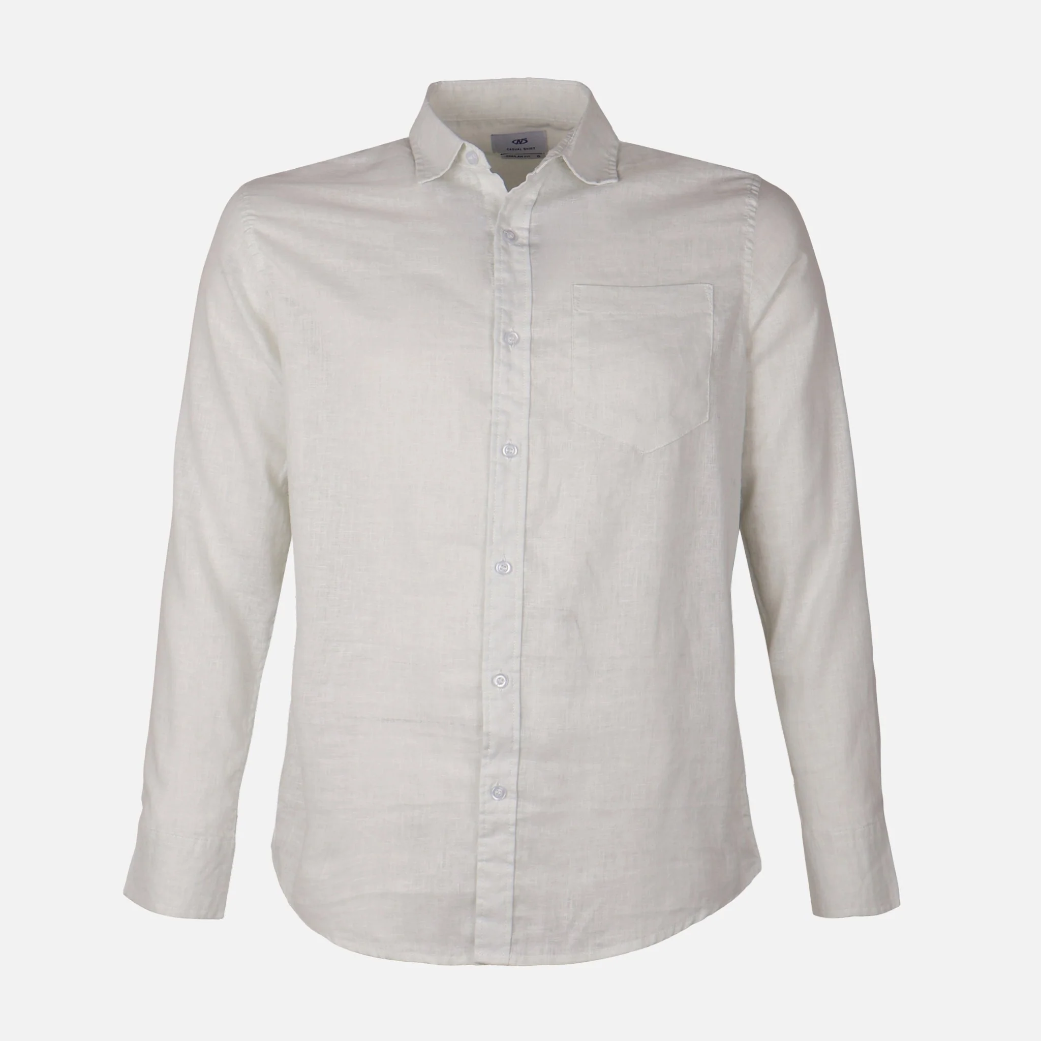 Men Woven Long Sleeve Plain Shirt - Image 2