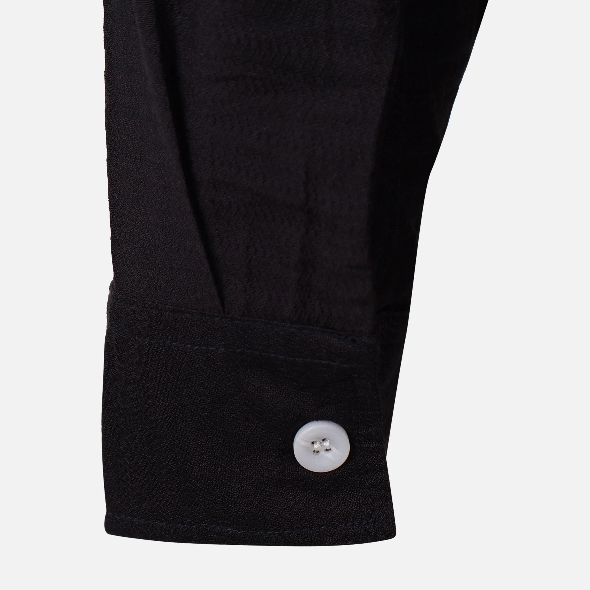 Men Woven Long Sleeve Plain Shirt - Image 4