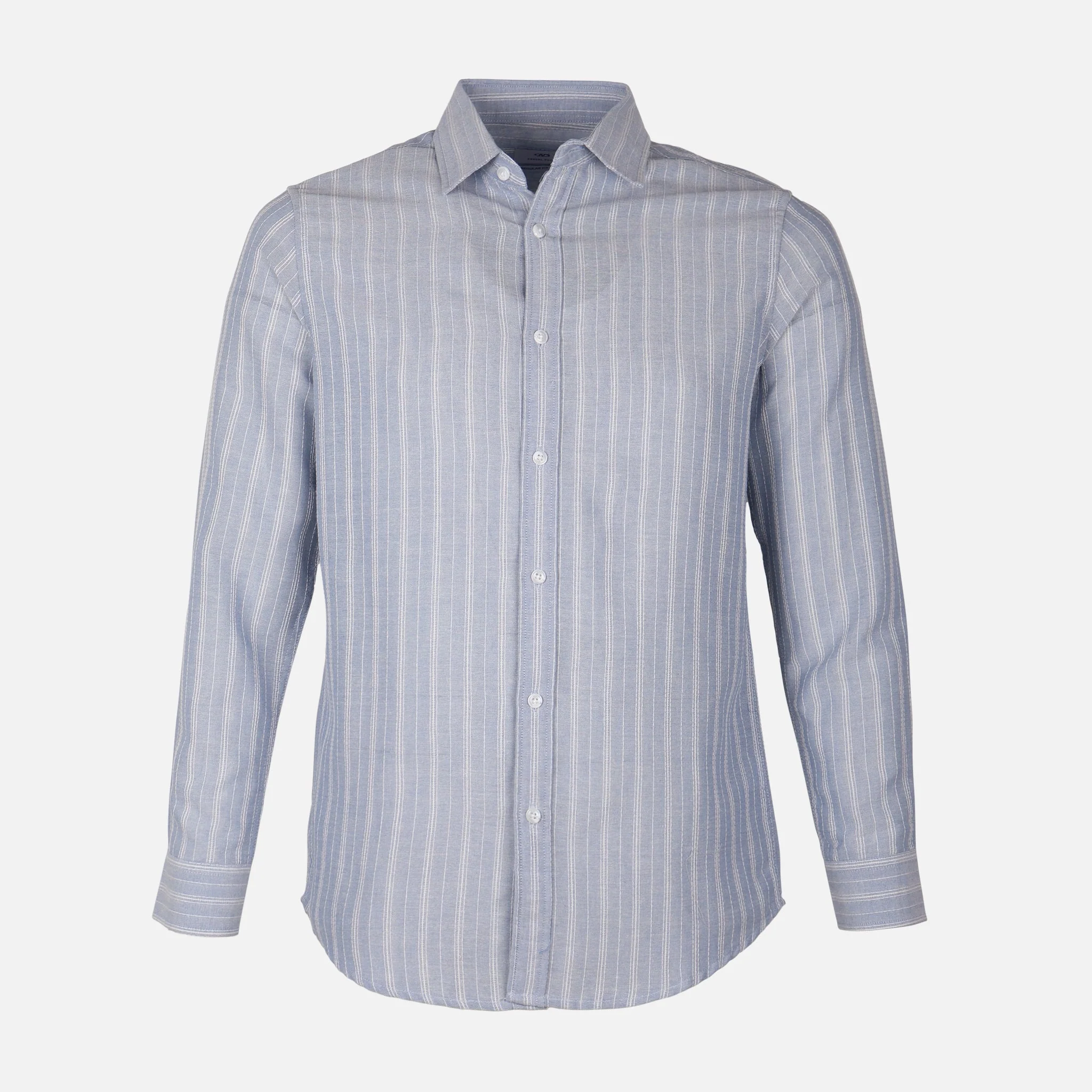 Men Woven Long Sleeve Plain Shirt - Image 2