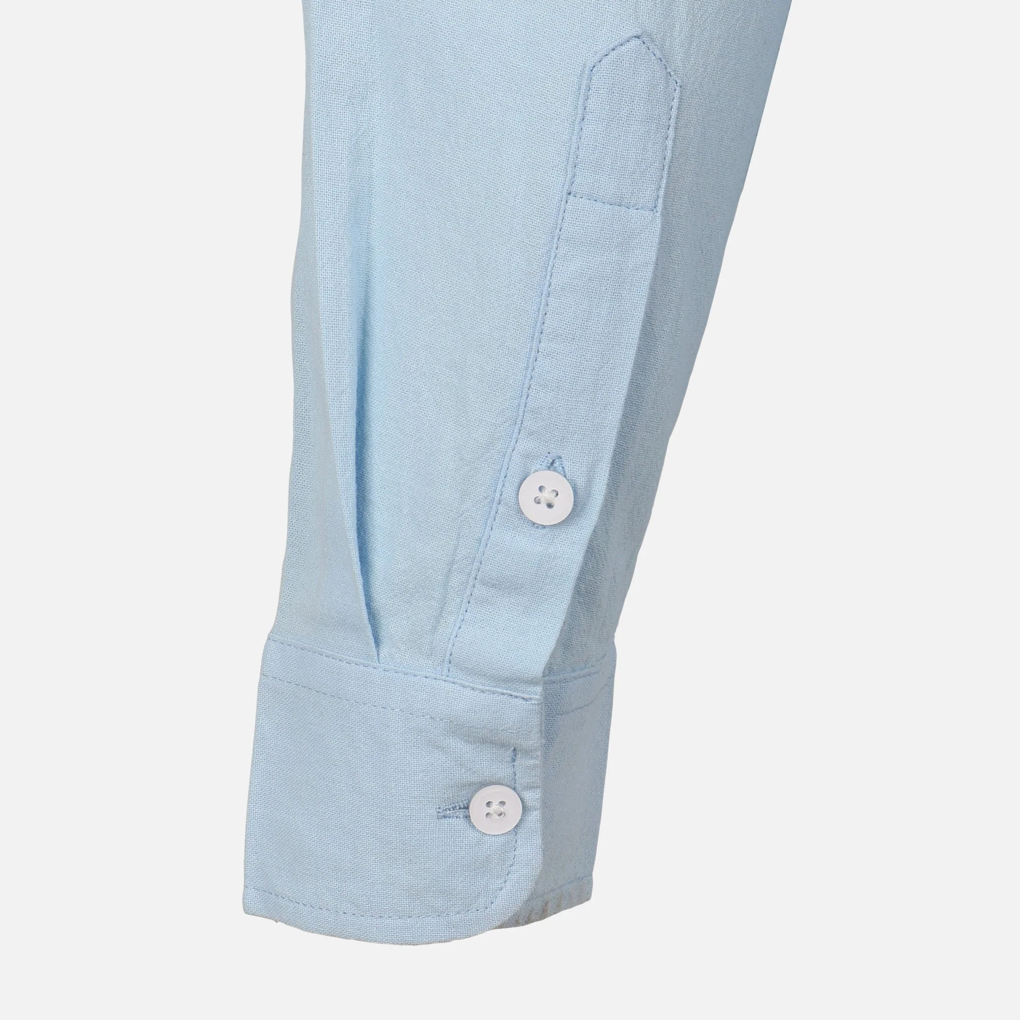 Men Woven Long Sleeve Plain Shirt - Image 5