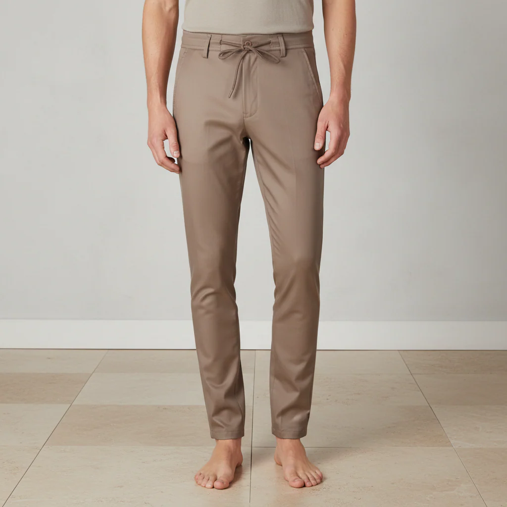 Men Woven Trouser With Elastic