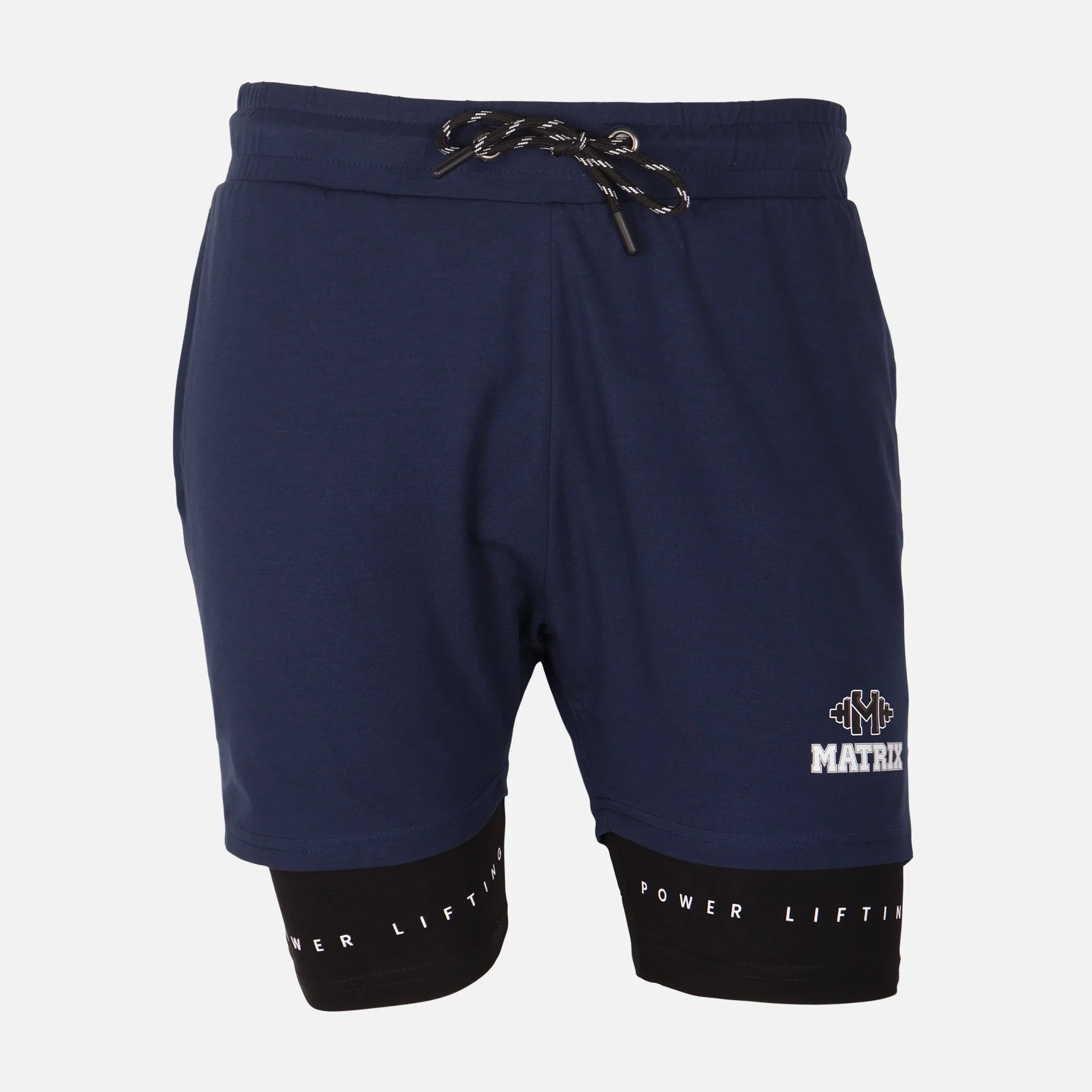 Mens Double Layer Gym Short