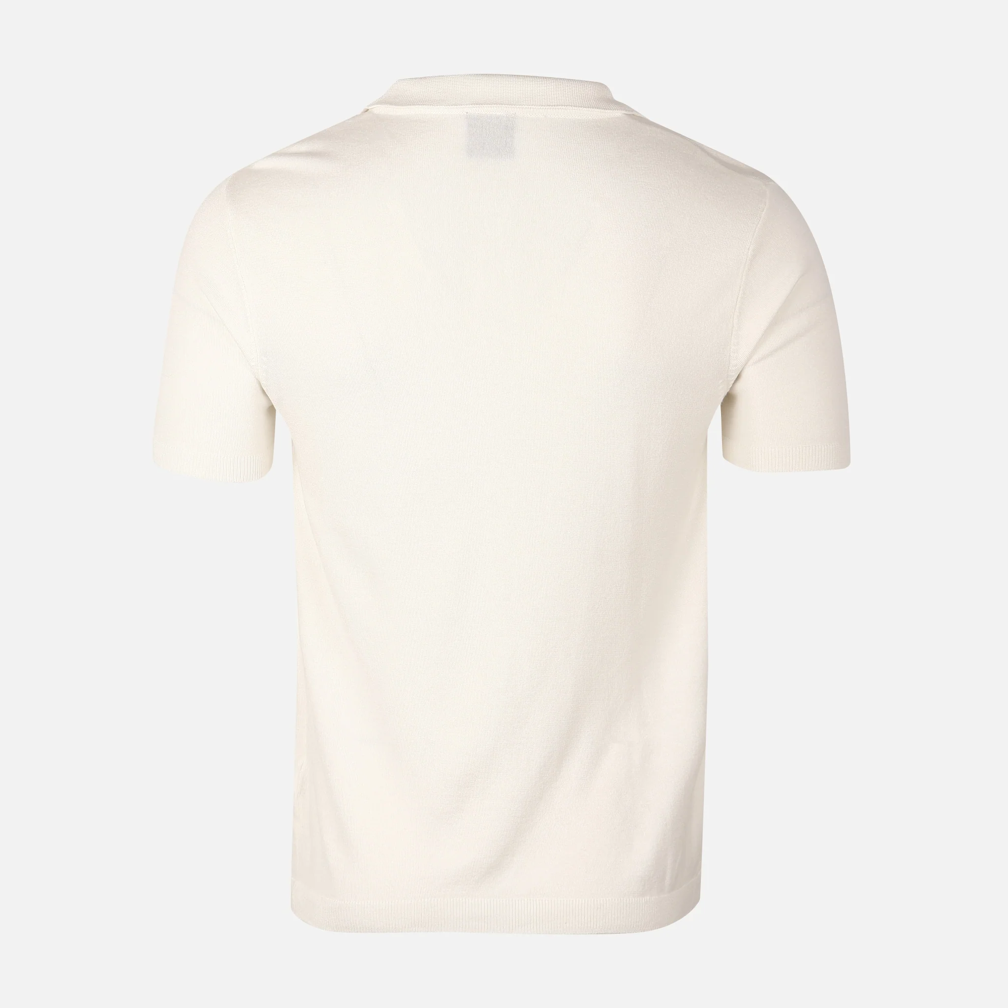 Mens Flat Knit Polo T-Shirt - Image 4