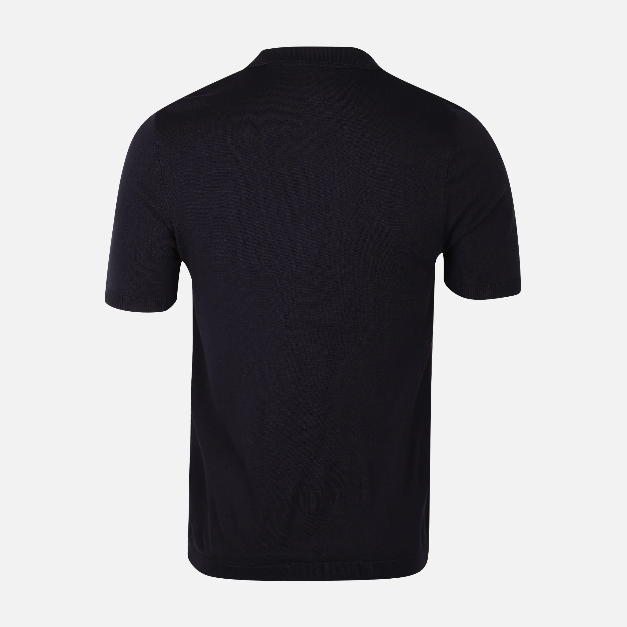 Mens Flat Knit Polo T-Shirt - Image 4