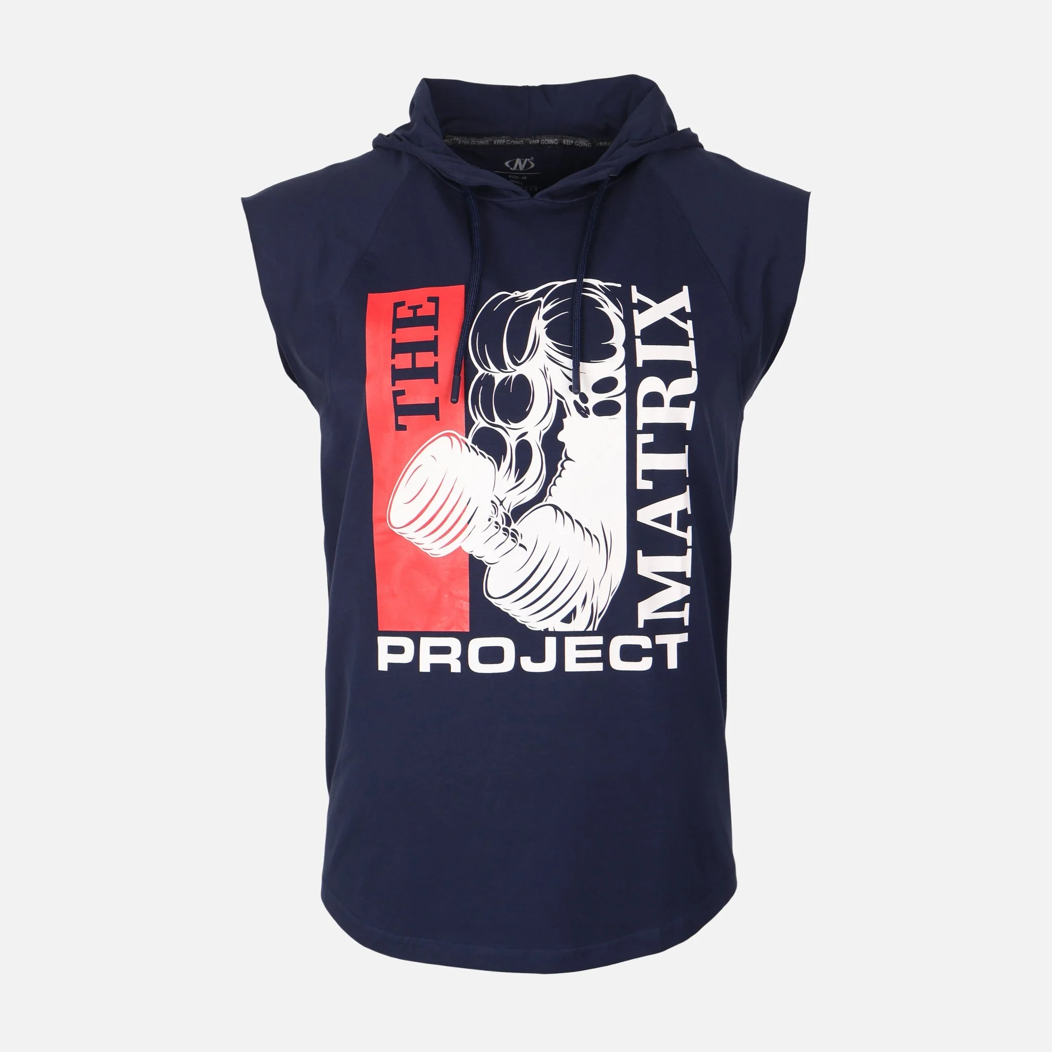 Mens Gym Vest With Hood - Image 2