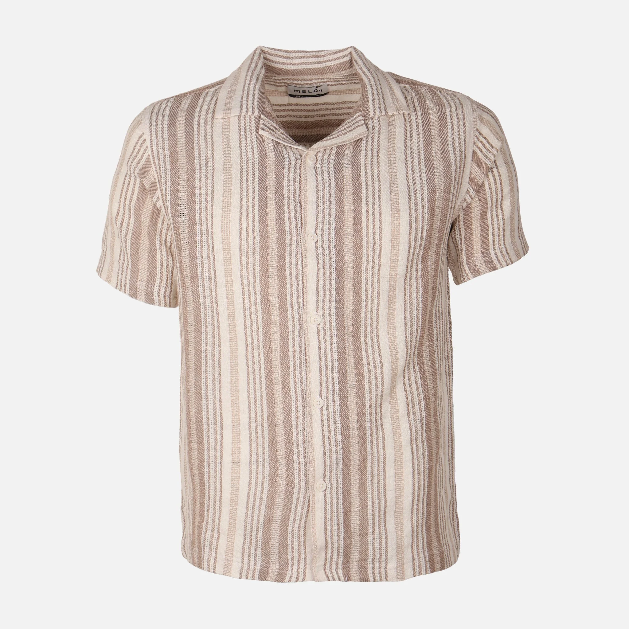 Mens Knitted Short Sleeve Shirt - Image 2