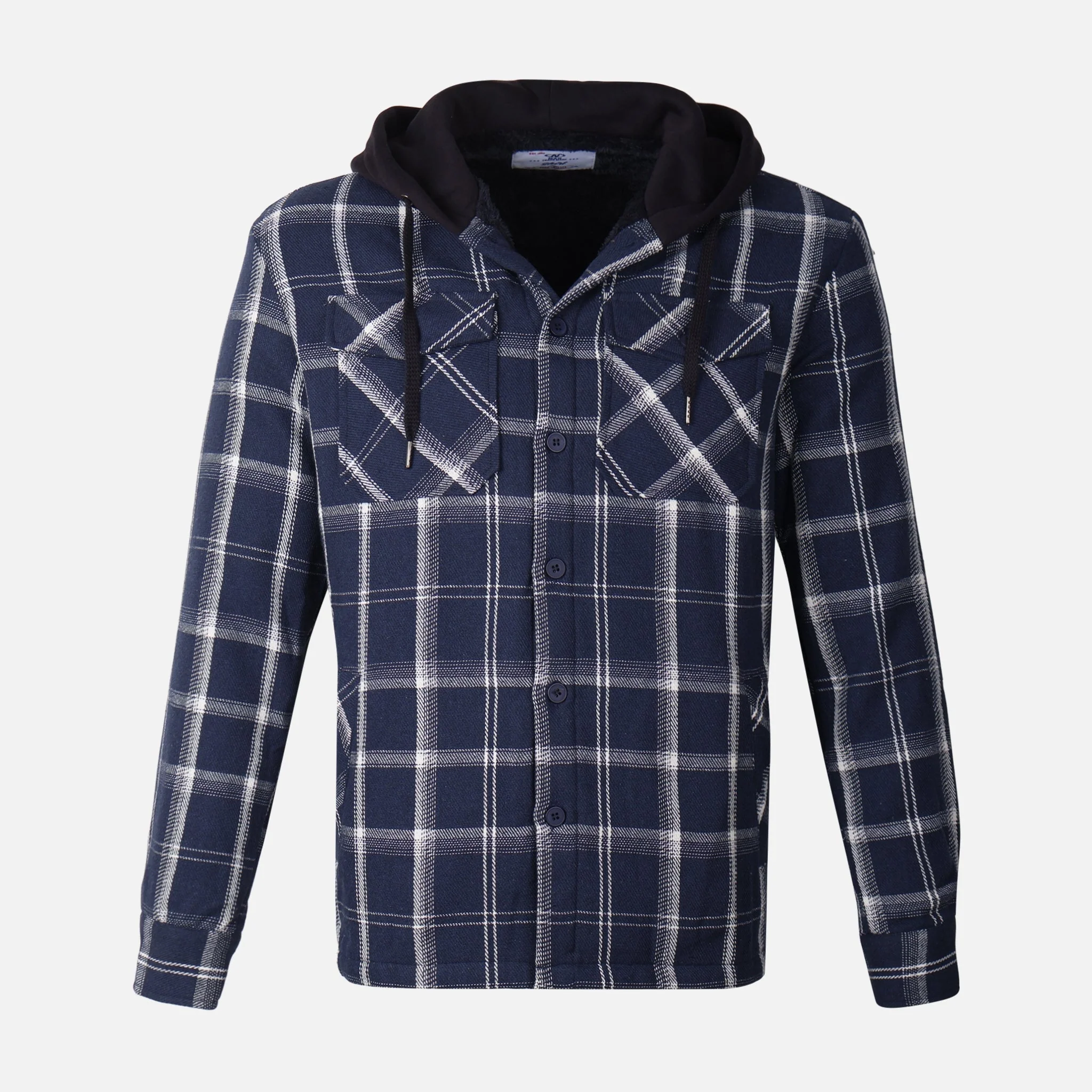 Men Long Sleeve Shirt With Hood - Image 5