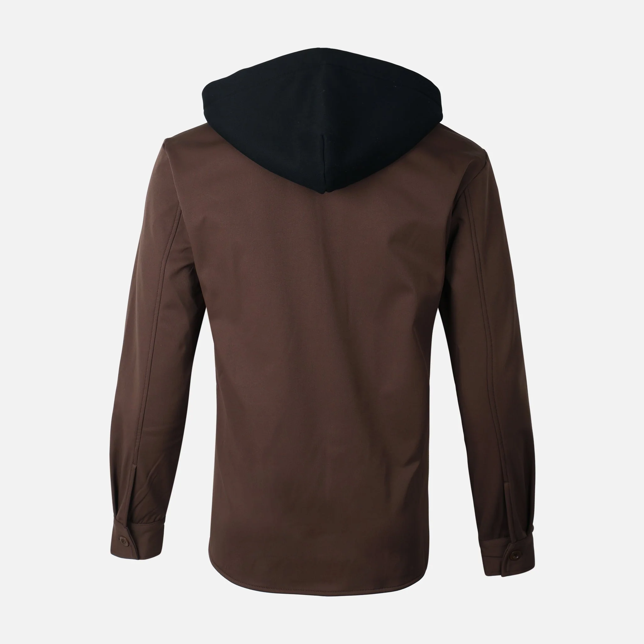 Men Long Sleeve Shirt With Hood - Image 6
