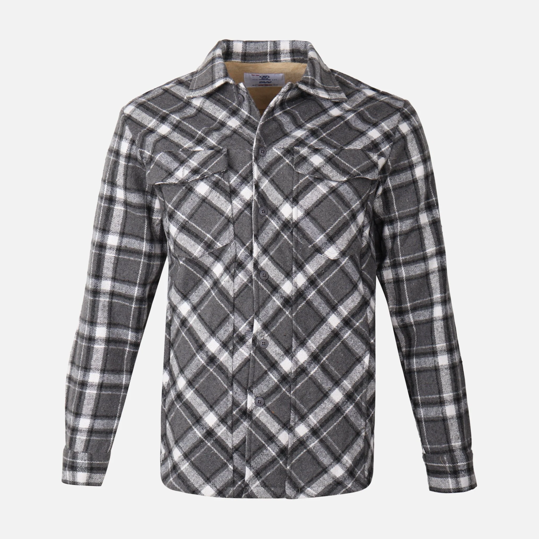Men Long Sleeve Shirt Spread Collar - Image 3