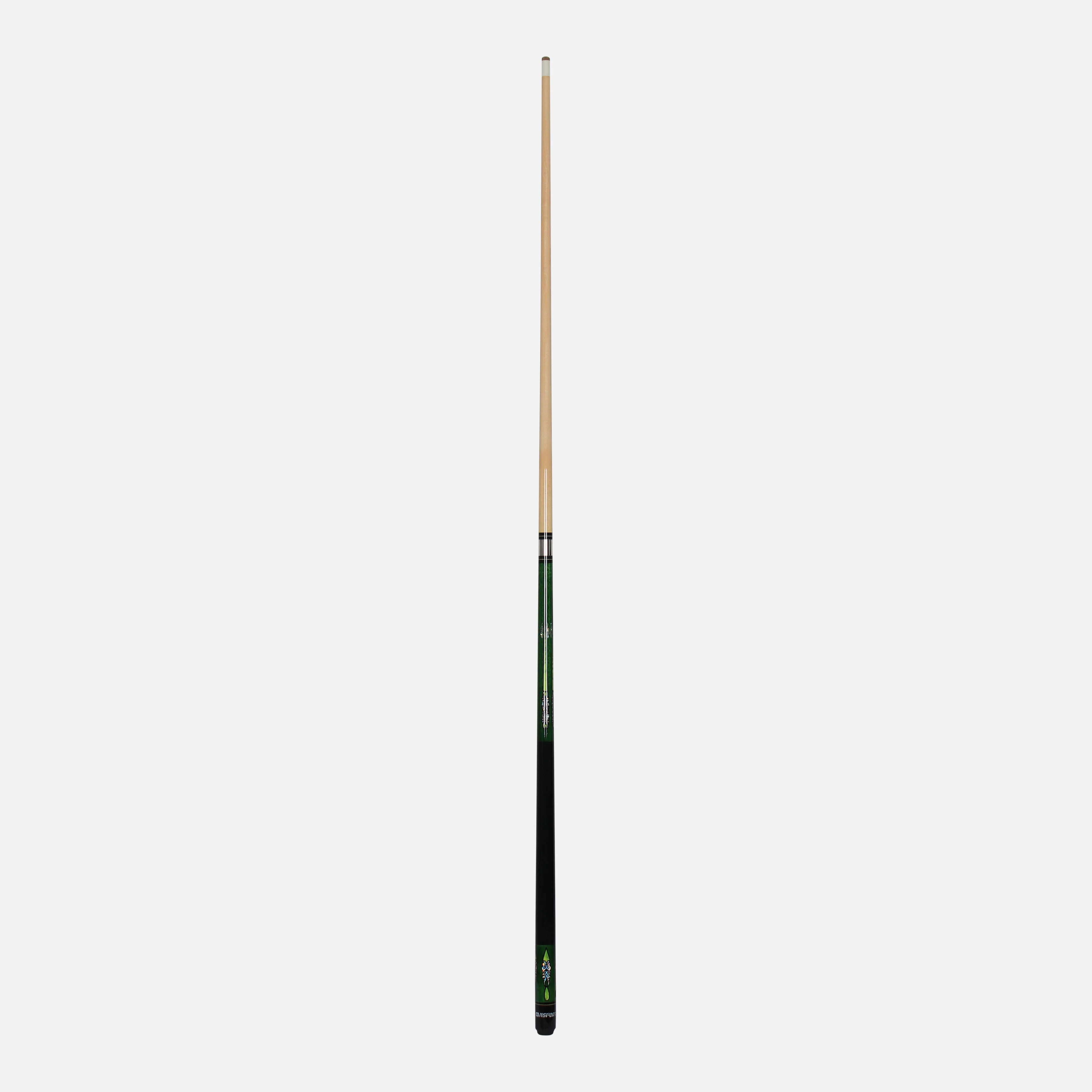 Billiard Maple Cue W/bag Green/dcl Butt