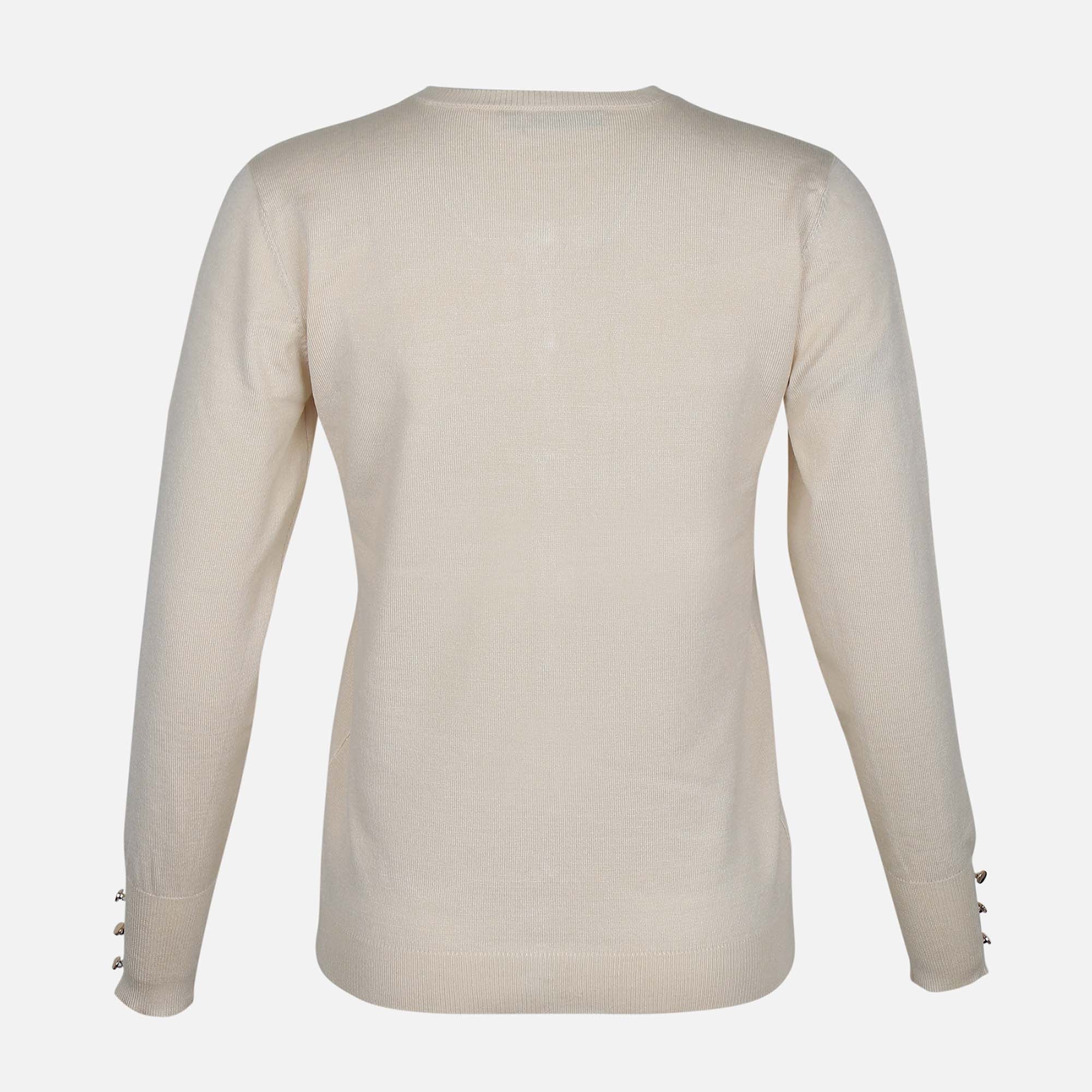 Ladies Basic Cardigan Crewneck - Image 2