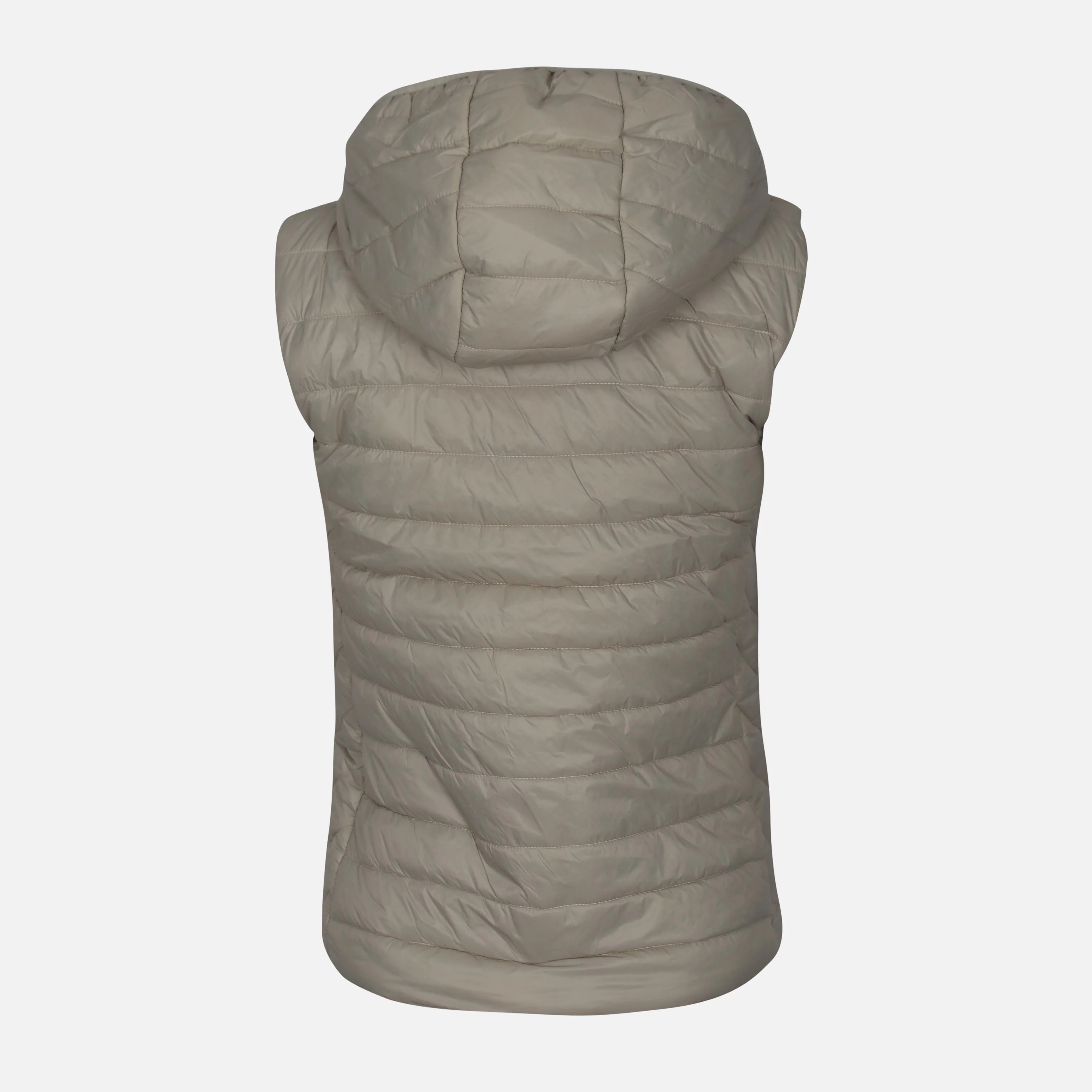 Ladies Basic Puffer Gilet With Hood - Image 2