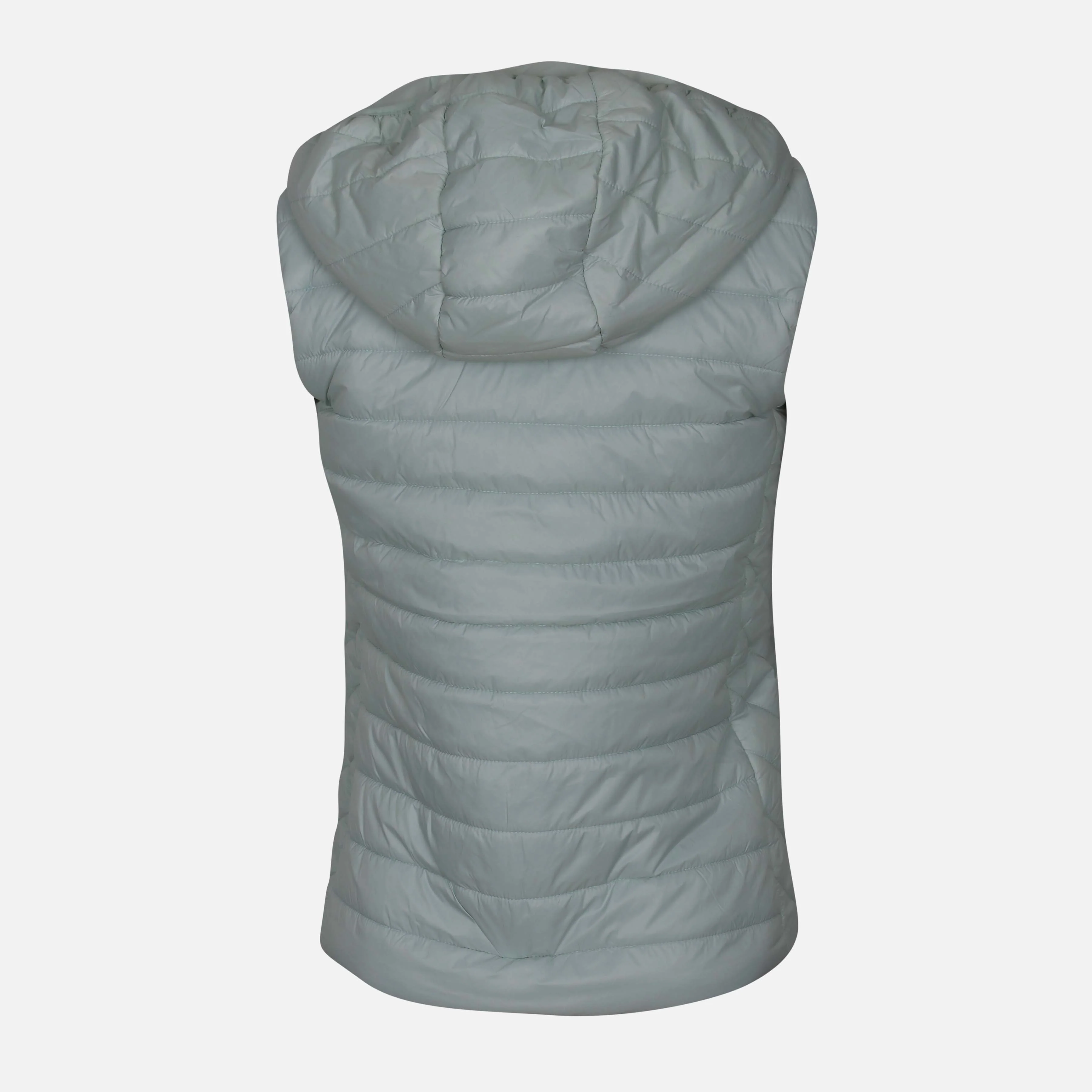 Ladies Basic Puffer Gilet With Hood - Image 2