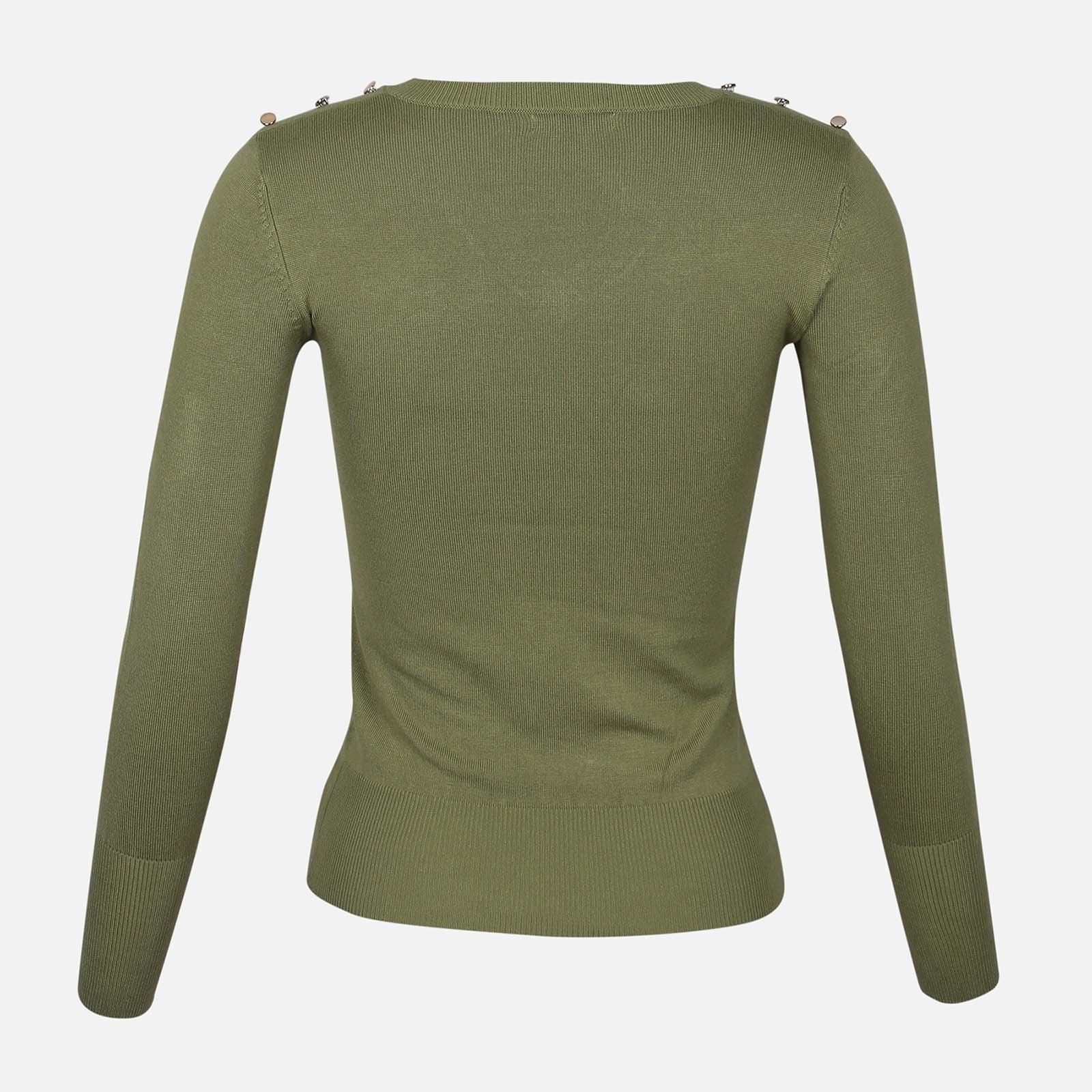 Ladies Basic Sweater v Neck - Image 2