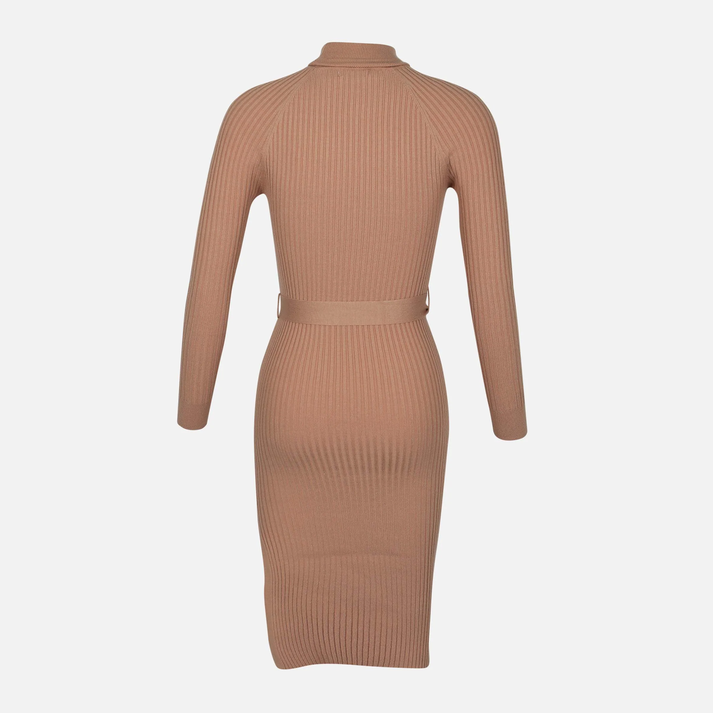 Ladies Knit Dress Roll Neck - Image 2