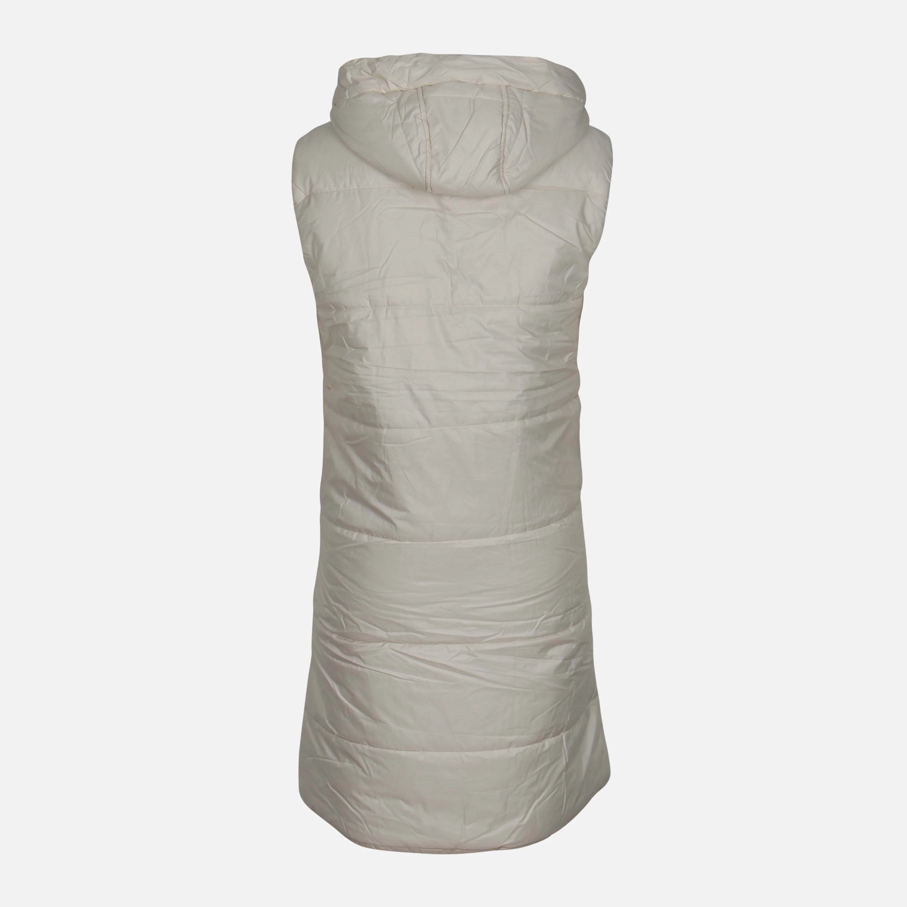 Ladies Puffer Gilet With Hood - Image 2