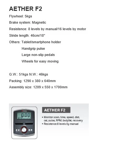 Aether F2 Front Drive Elliptical Bike - Image 4