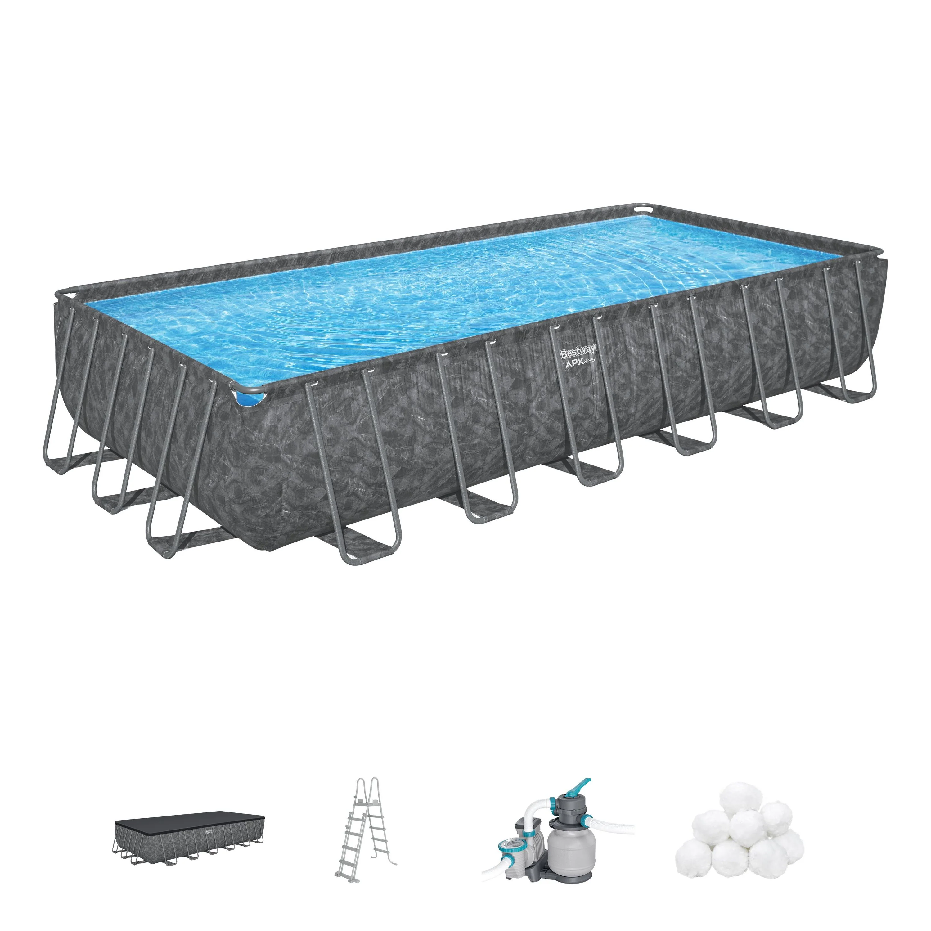Rectangular Frame Pool Set APX365 - Image 2