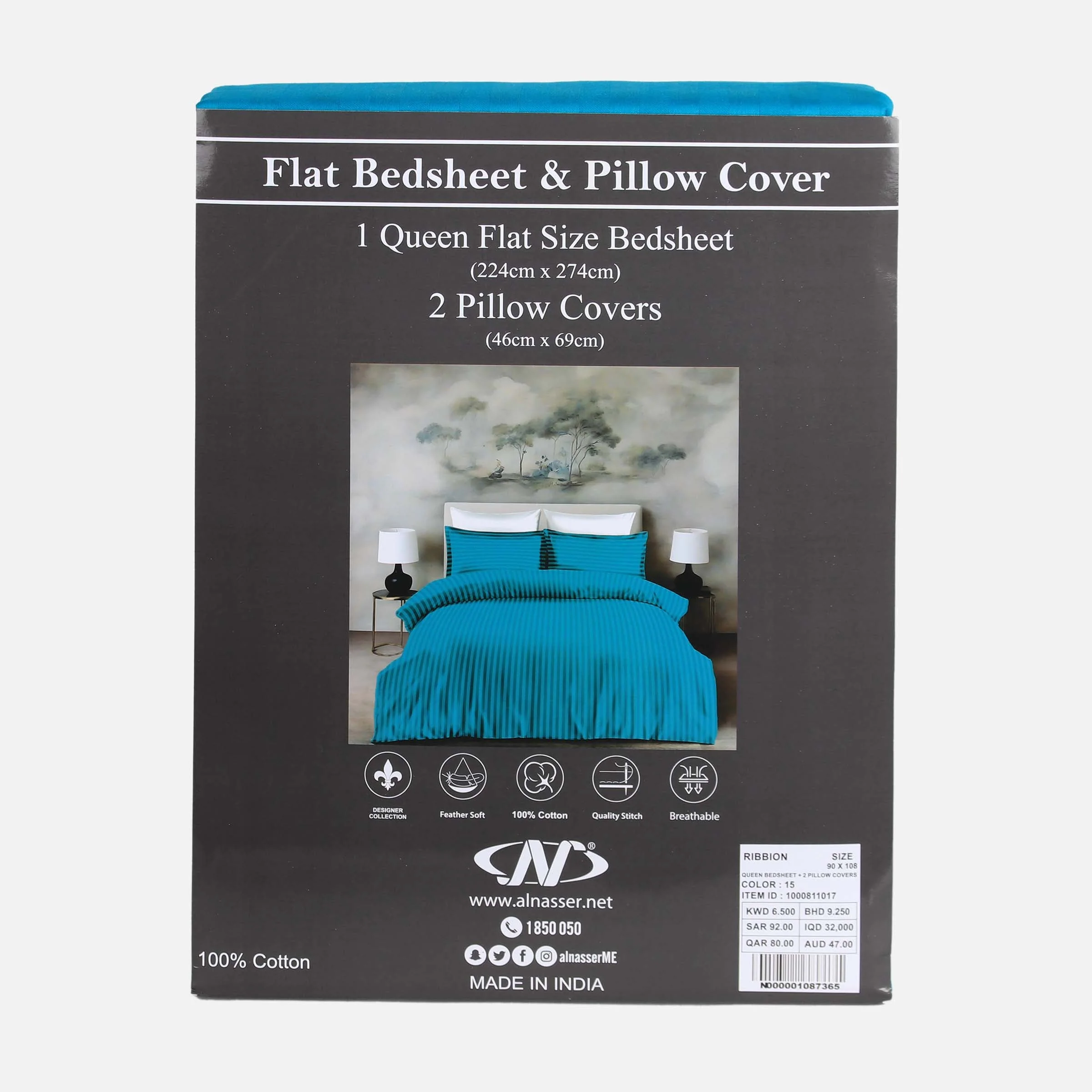 Bed Sheet With 2 Pillow Cover - Image 3