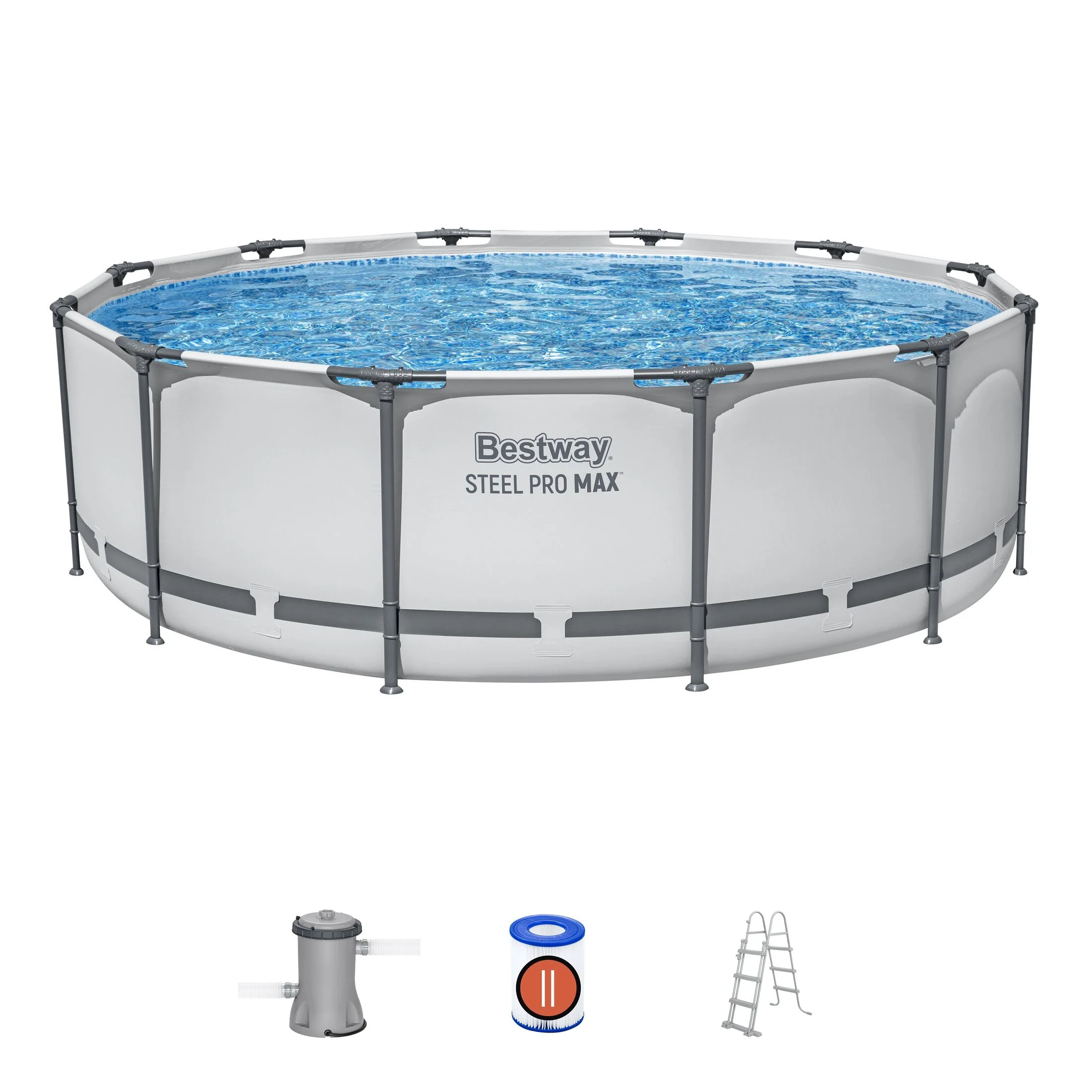 Round Pool Set Steel Pro Max - Above Ground Garden Swimming Pool - Image 3