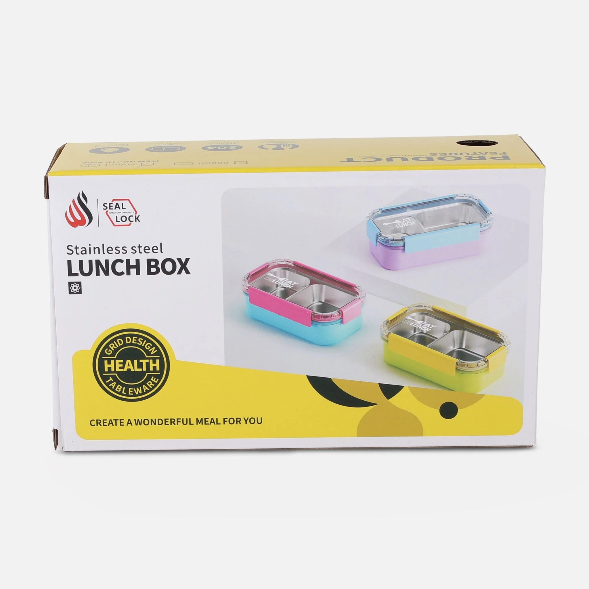Stainless Steel Lunch Box 500 ml - Image 2