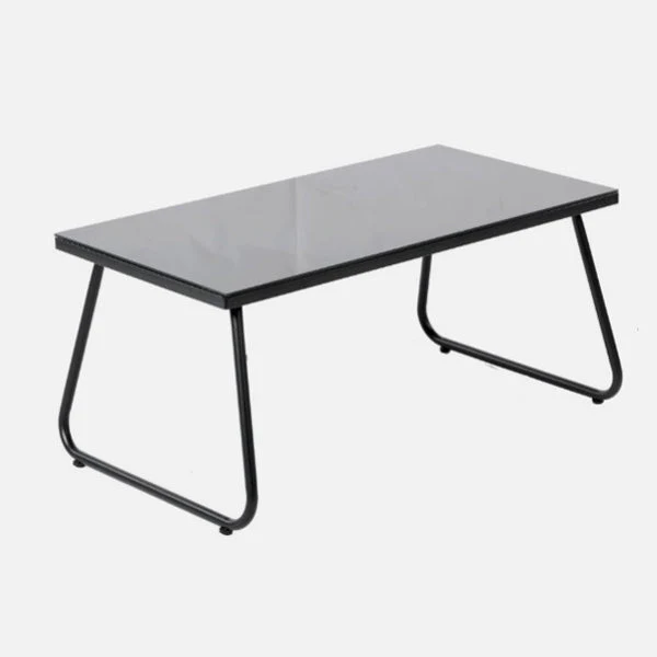Steel Patio Seating Set With Glass Table 4-Piece - Image 5