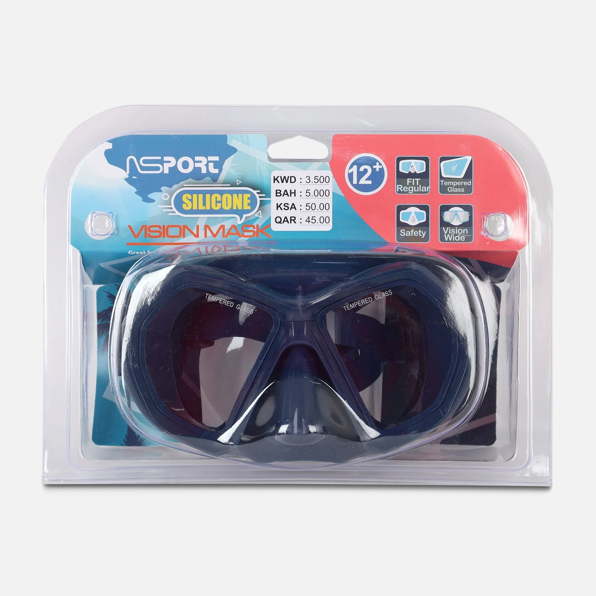 Swim Mask Anti Fog With Silicone Mask & Strap (+12Y) - Image 4