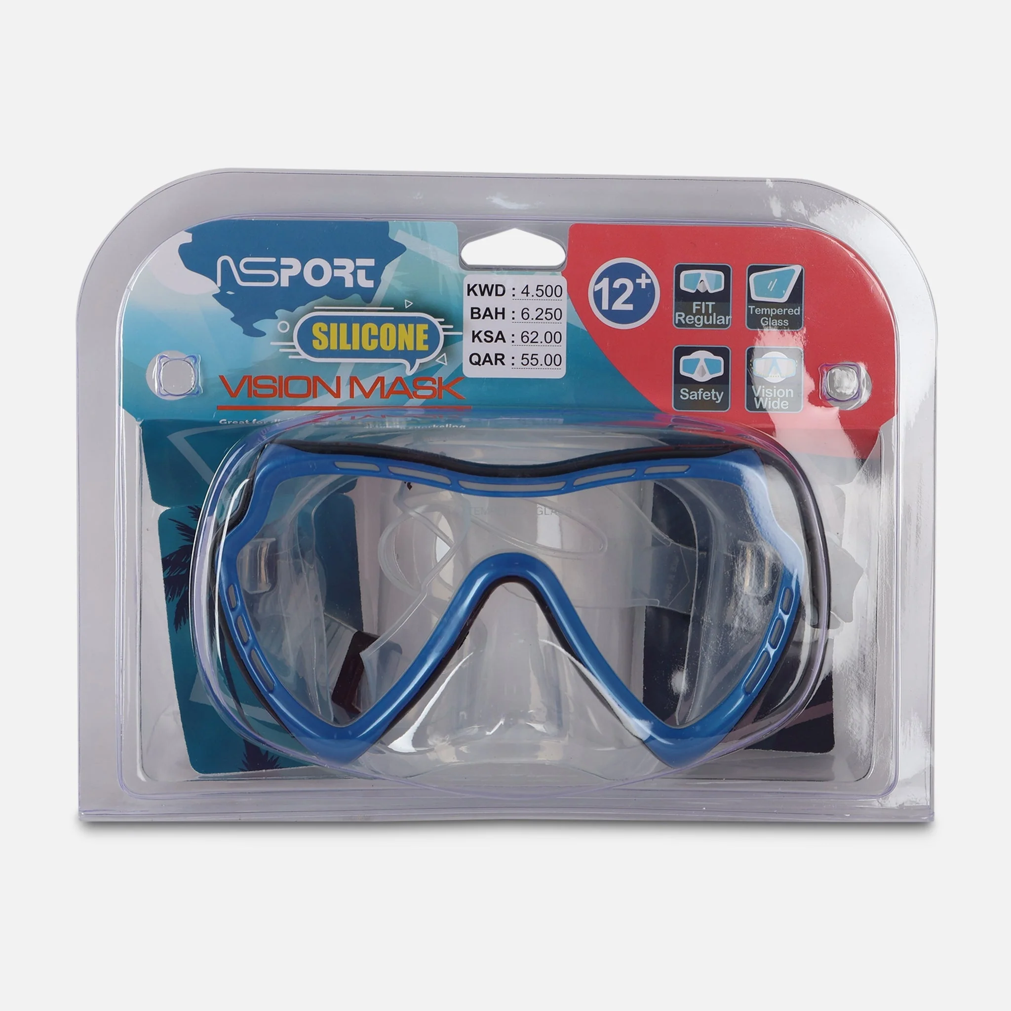 Swim Mask Anti Fog With Silicone Mask & Strap (+12Y) - Image 4