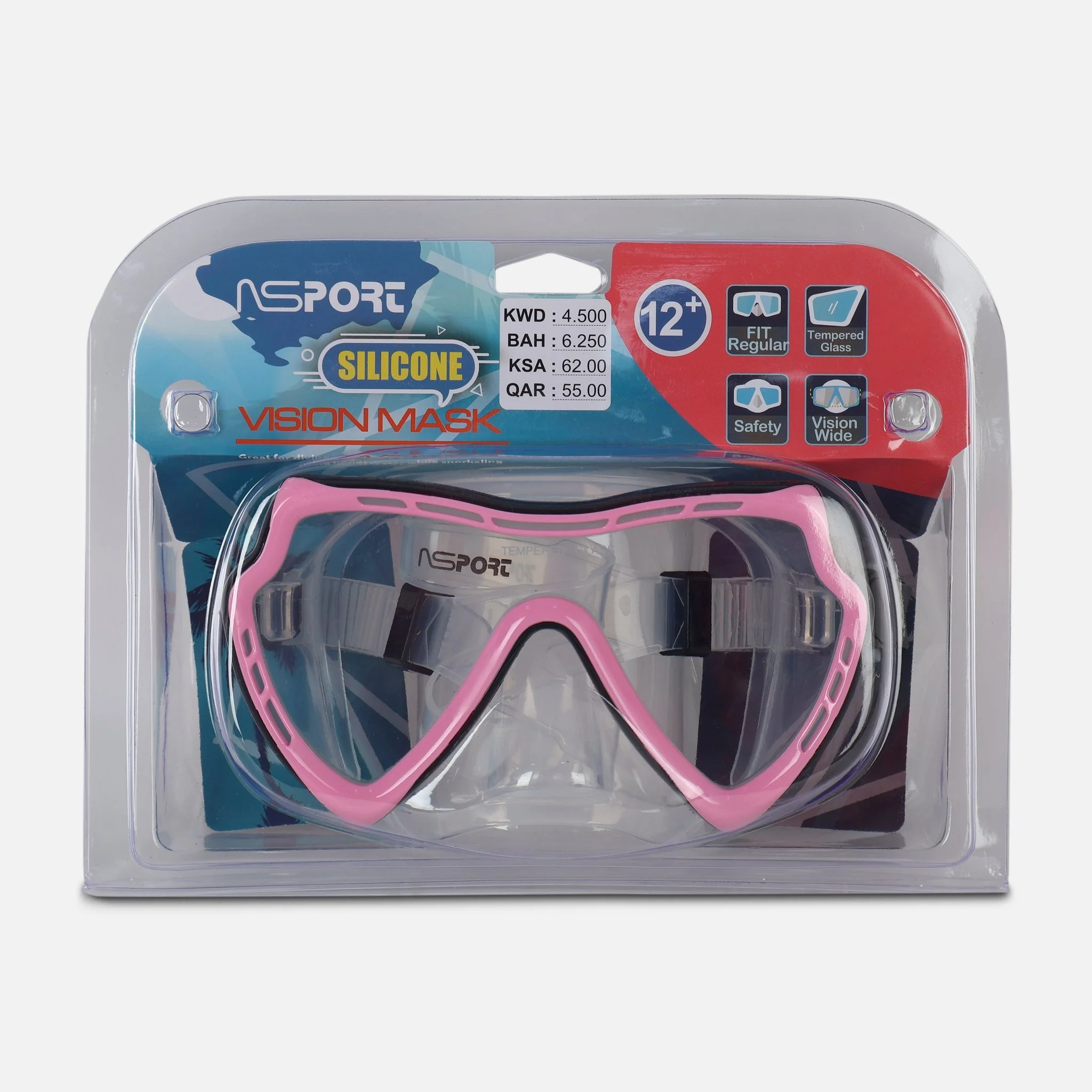 Swim Mask Anti Fog With Silicone Mask & Strap (+12Y) - Image 6