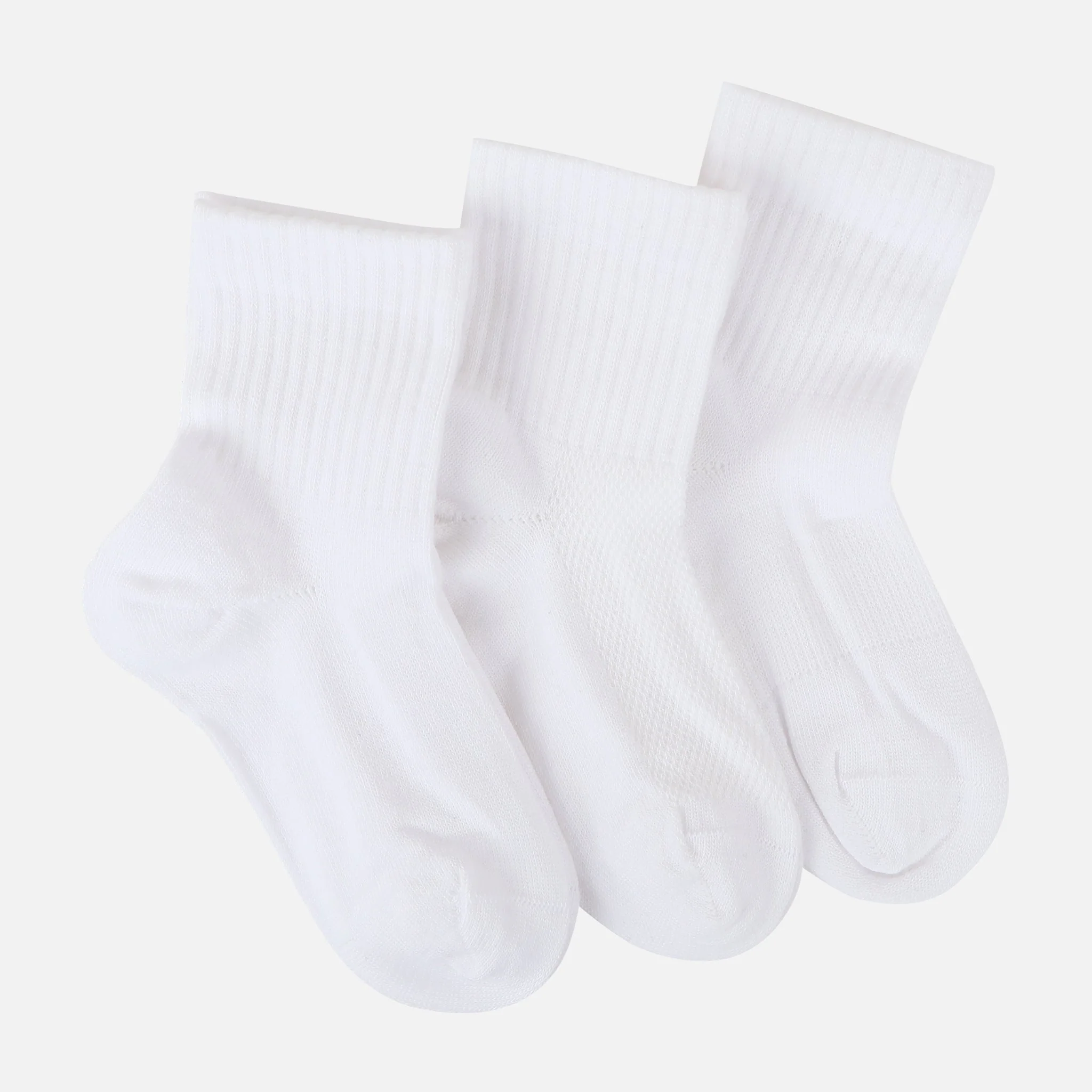 Unisex Quarter Socks 3 Pairs