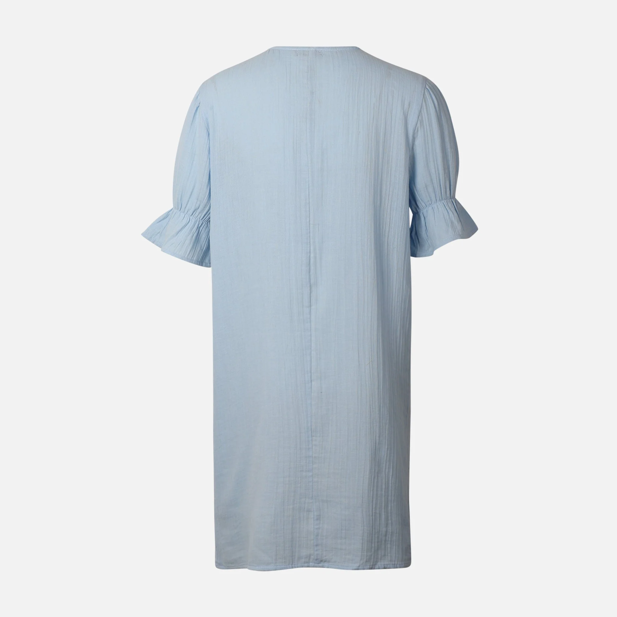 Women 3/4 Sleeve Solid Cotton Double Cloth Tunic - Image 2