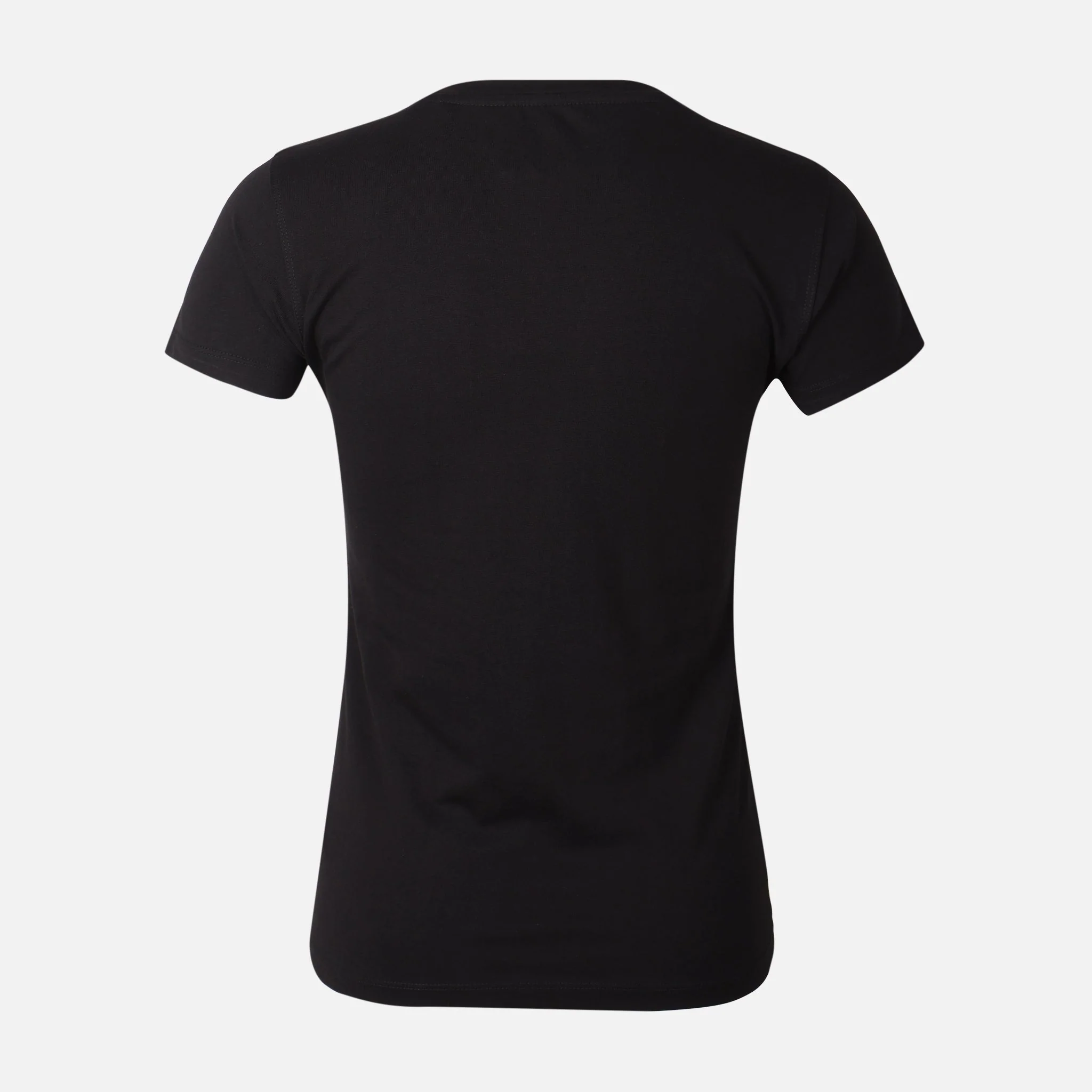 Women Basic Cotton Crewneck Short Sleeve Tee - Image 2