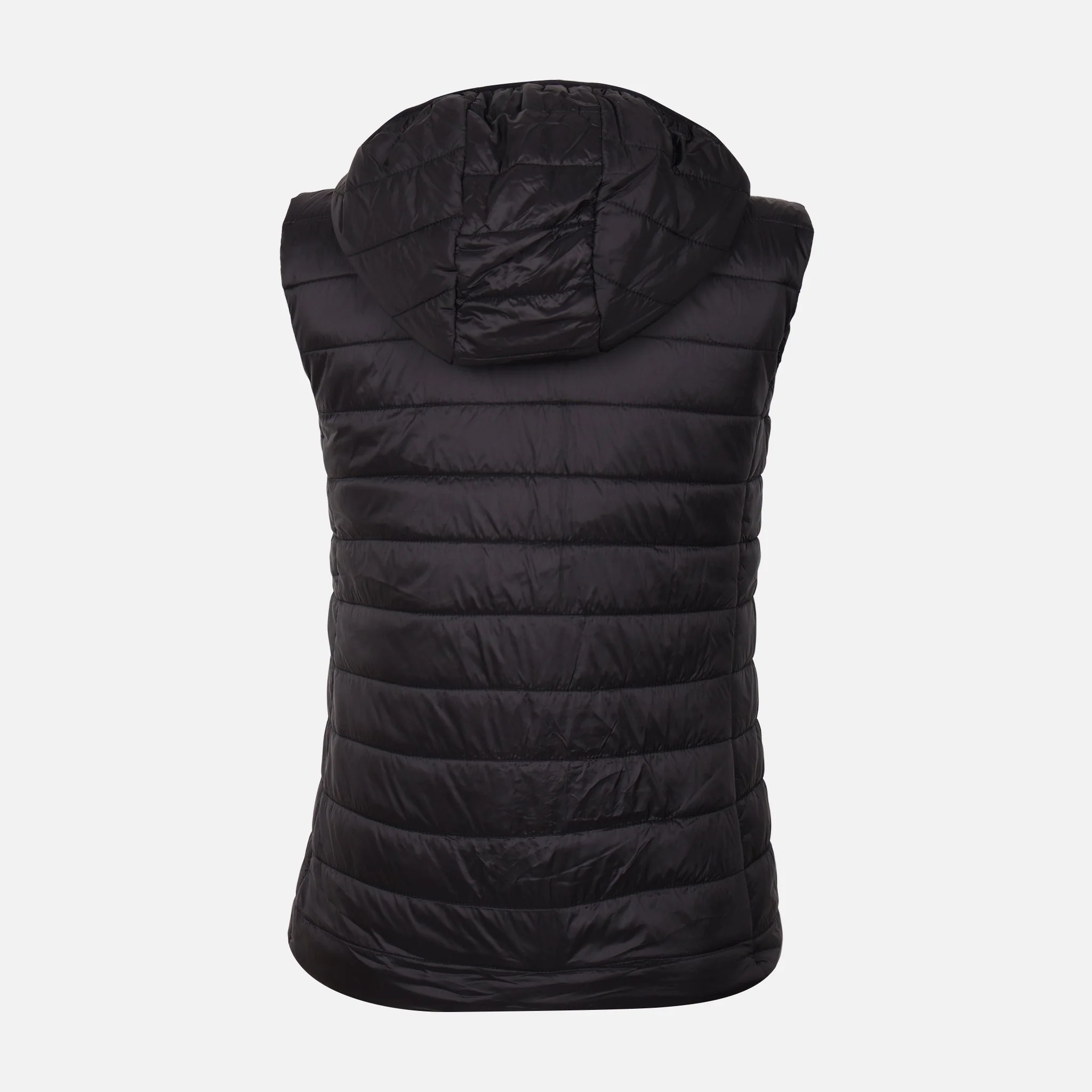Women Basic Padded Vest With Hood - Image 2