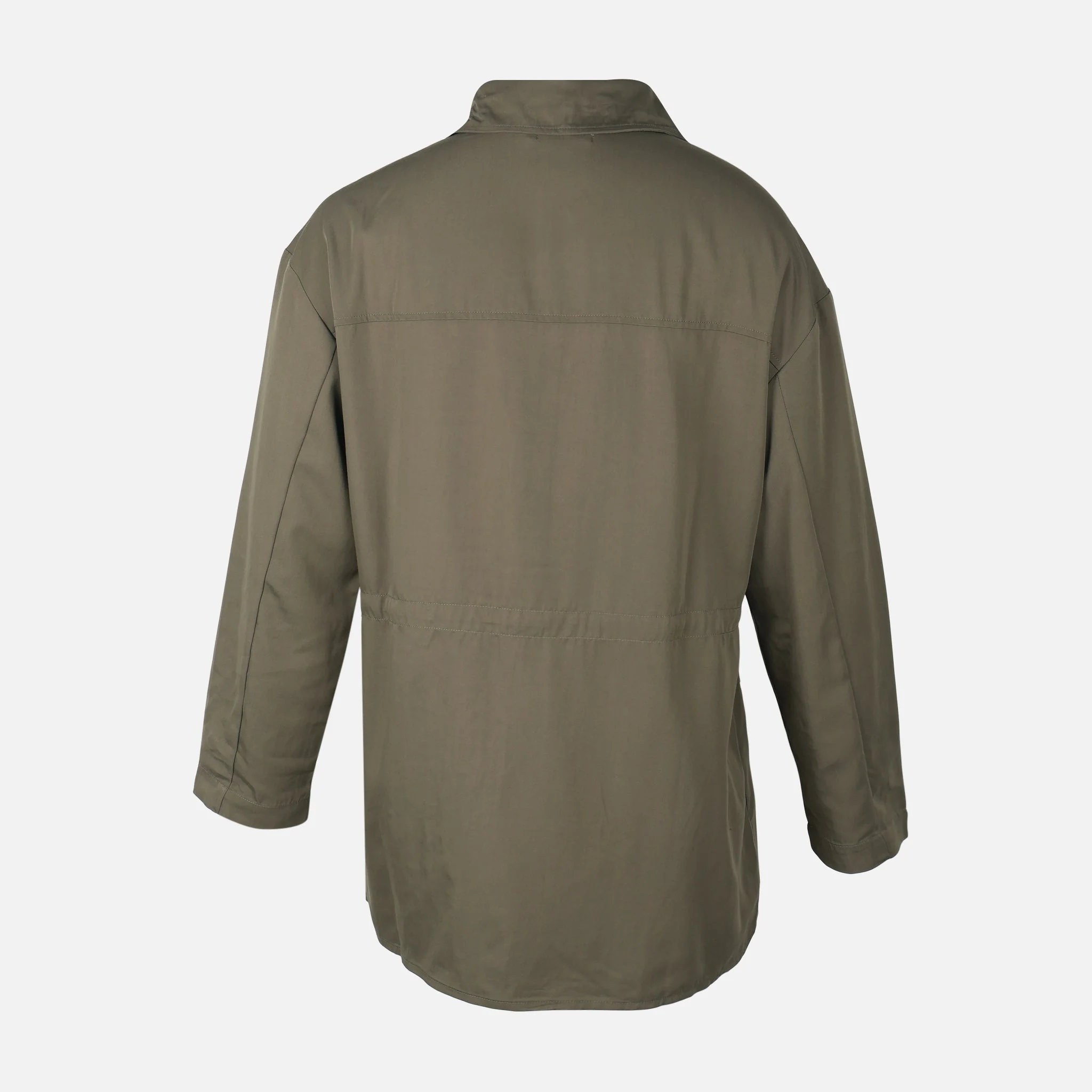 Women Double Pocket Long Shacket - Image 2