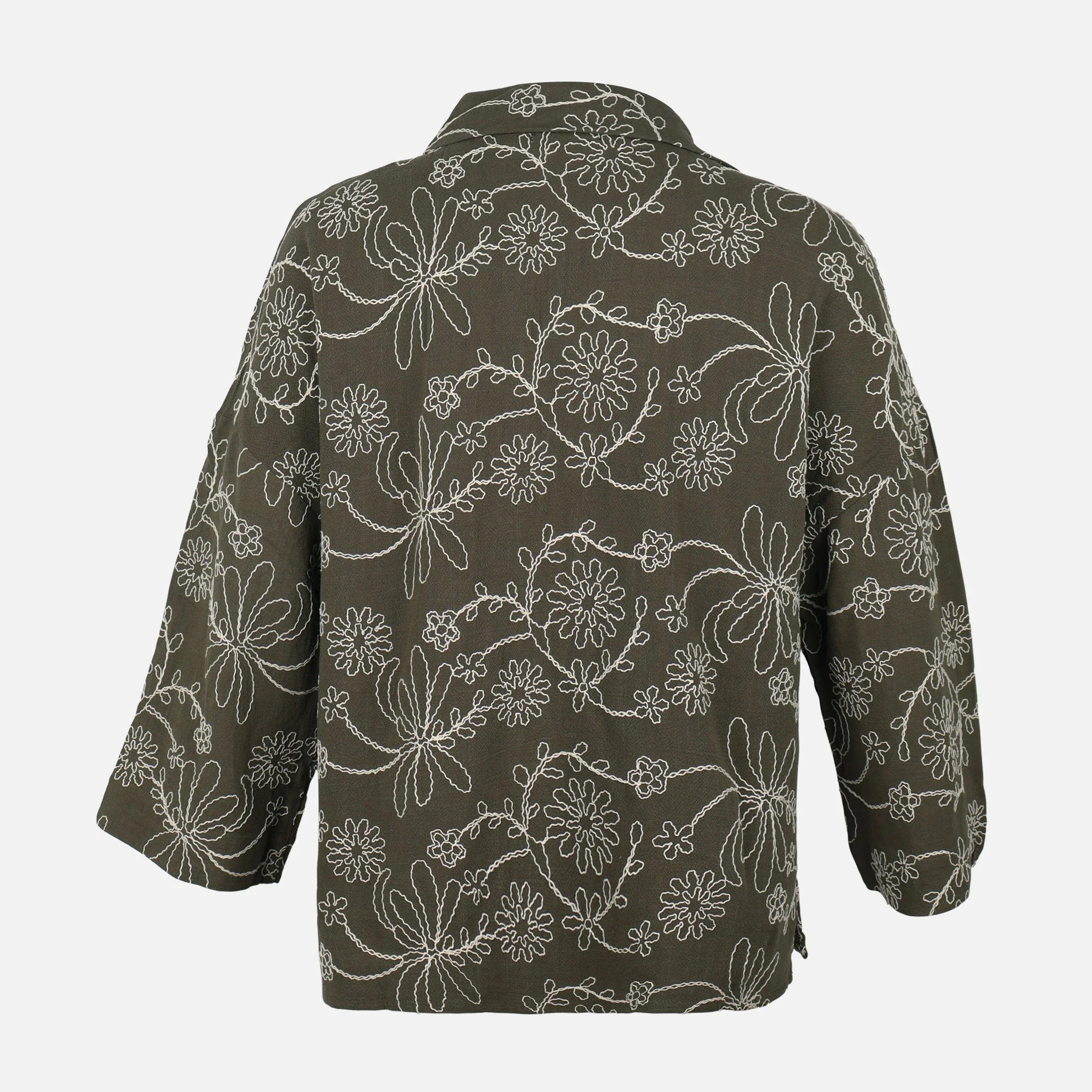 Women Embroidered Shacket - Image 2