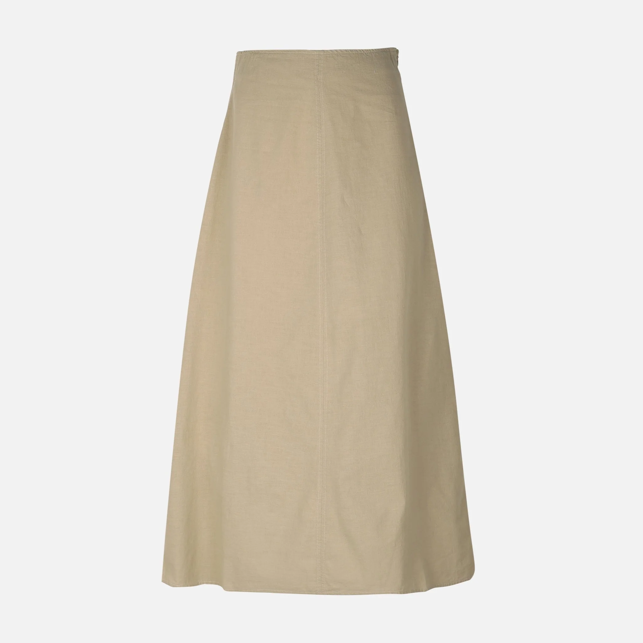 Women Linen Blend Maxi Skirt