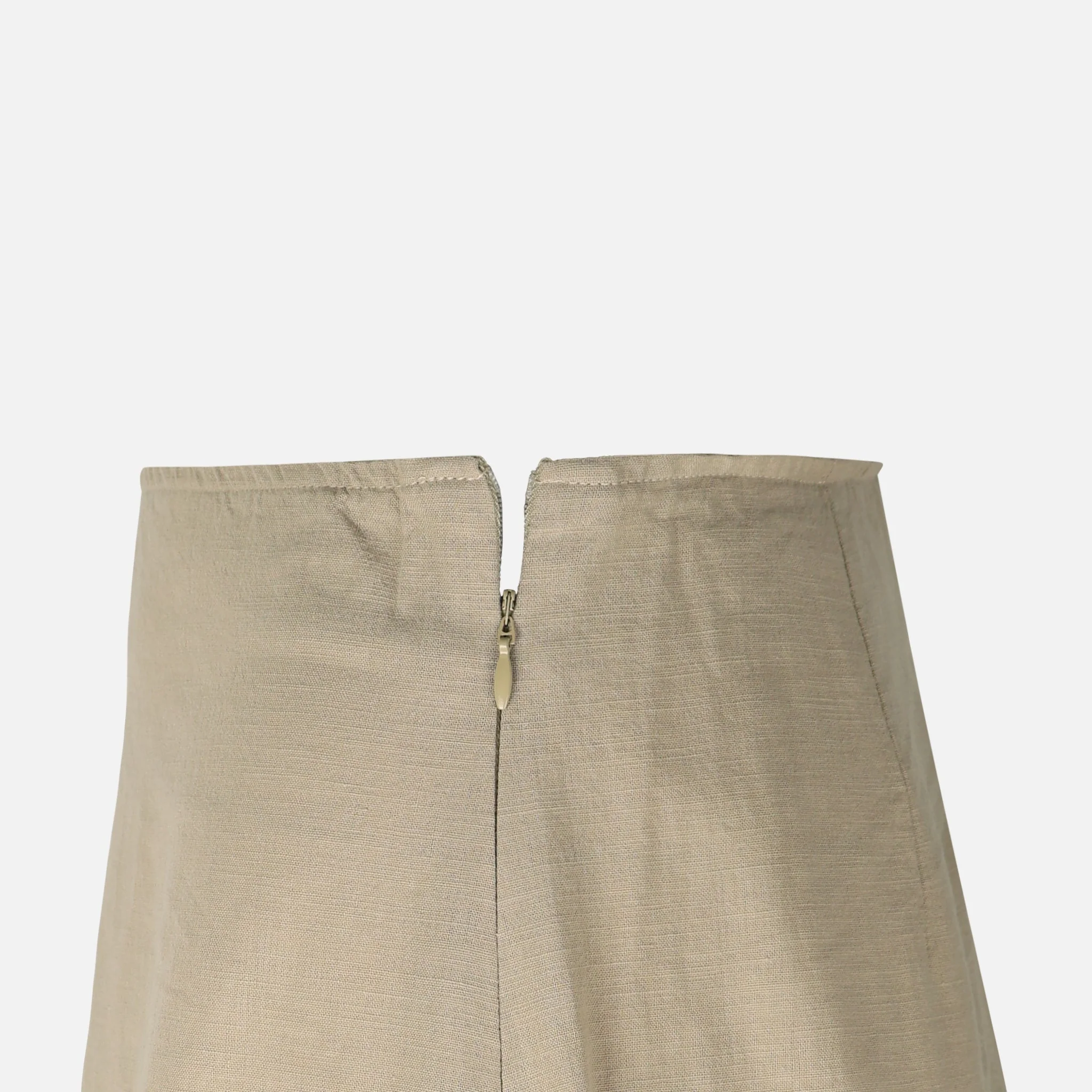 Women Linen Blend Maxi Skirt - Image 3