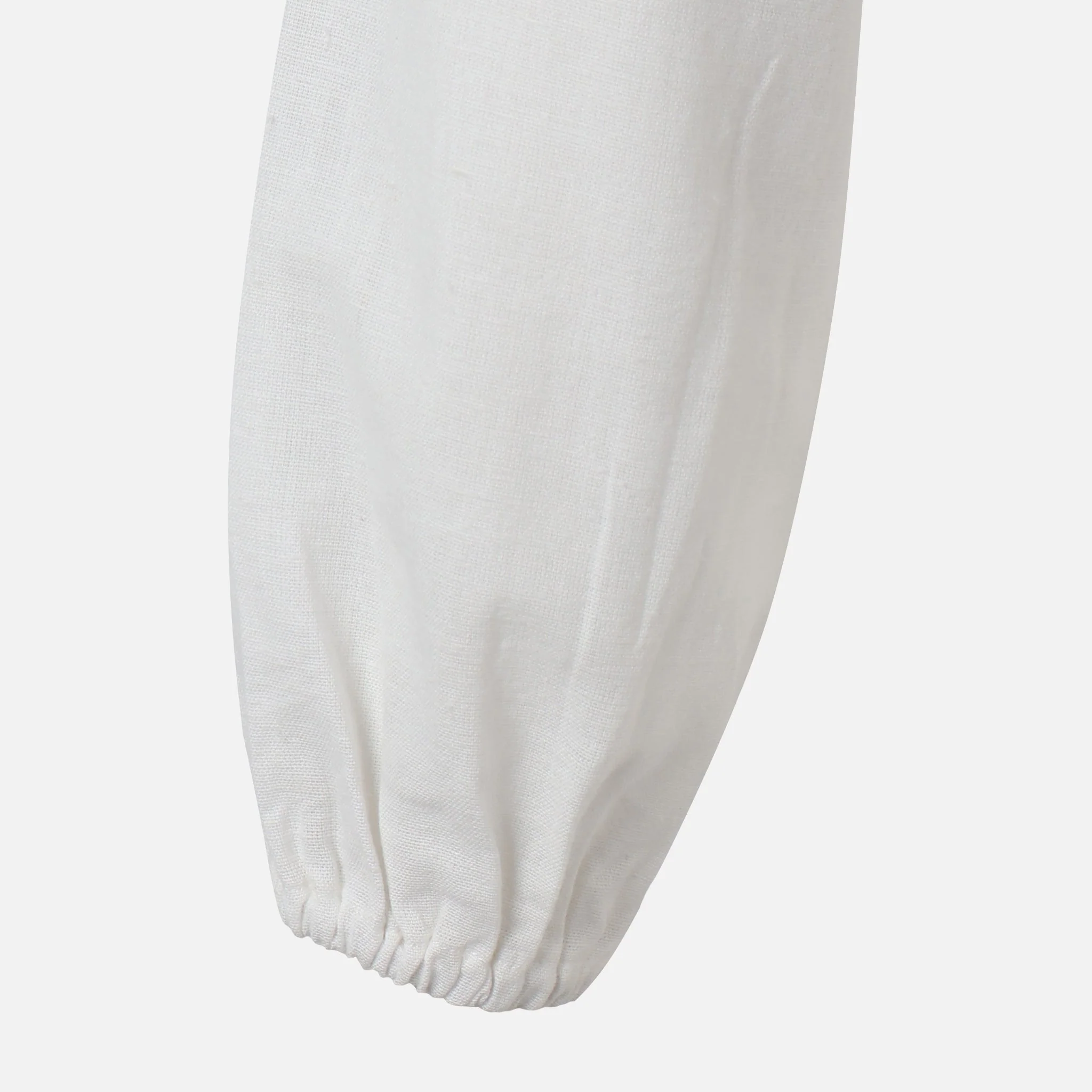 Women Long Sleeve Linen Blend Ankle Dress - Image 3