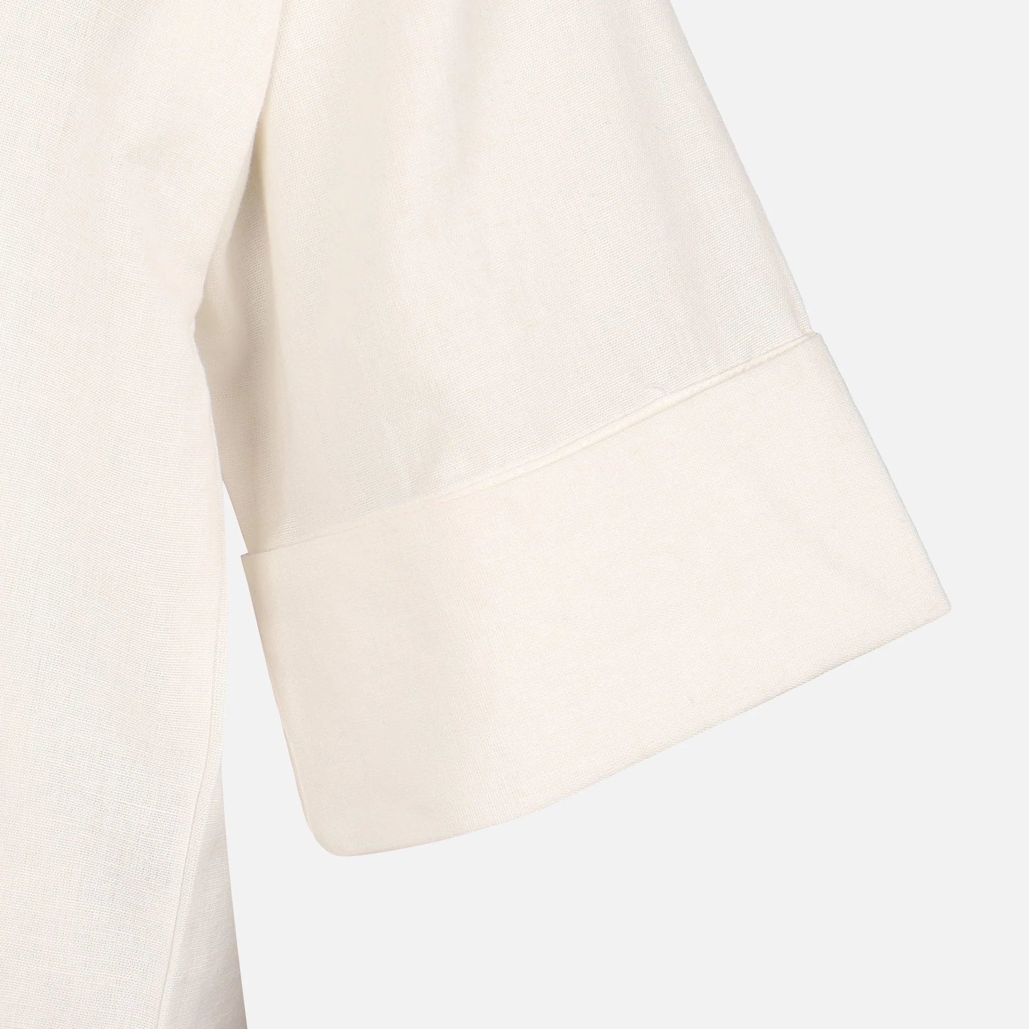 Women Long Sleeve Linen Blend Solid Shirt - Image 3