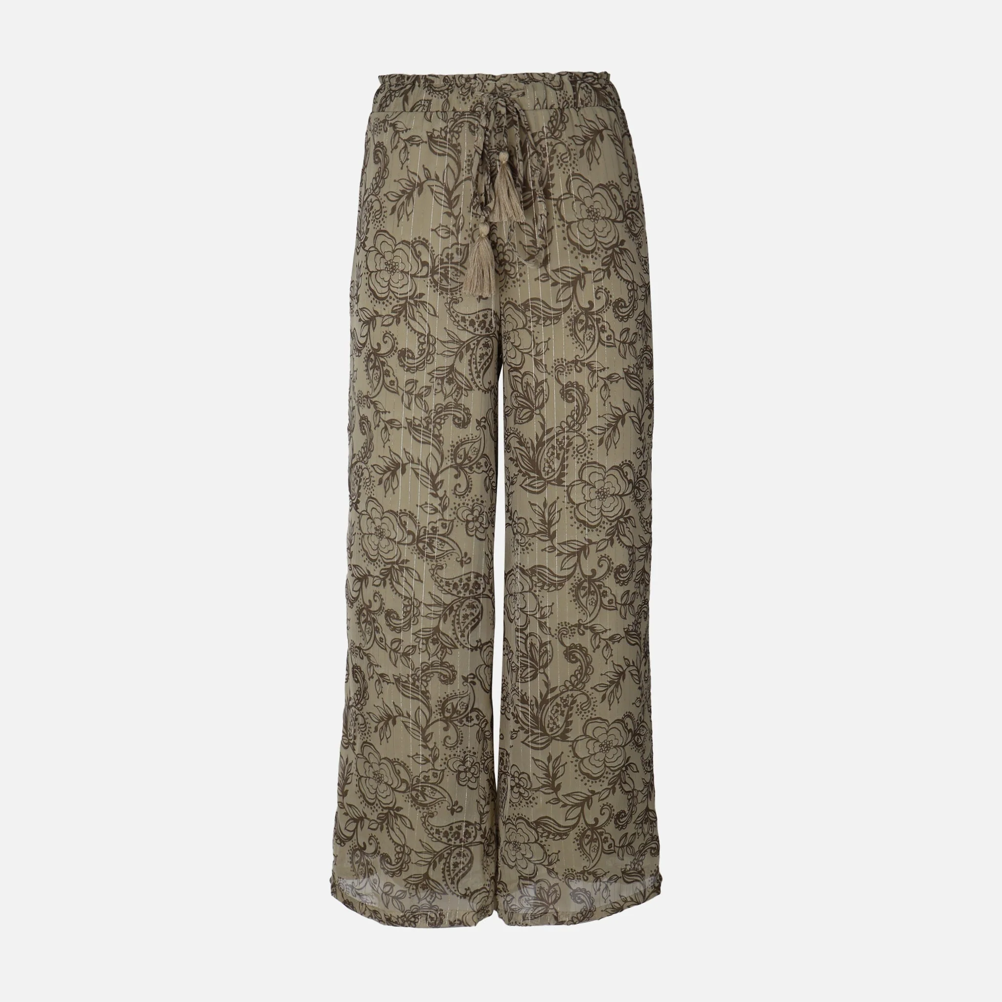 Women Lurex Printed Pants