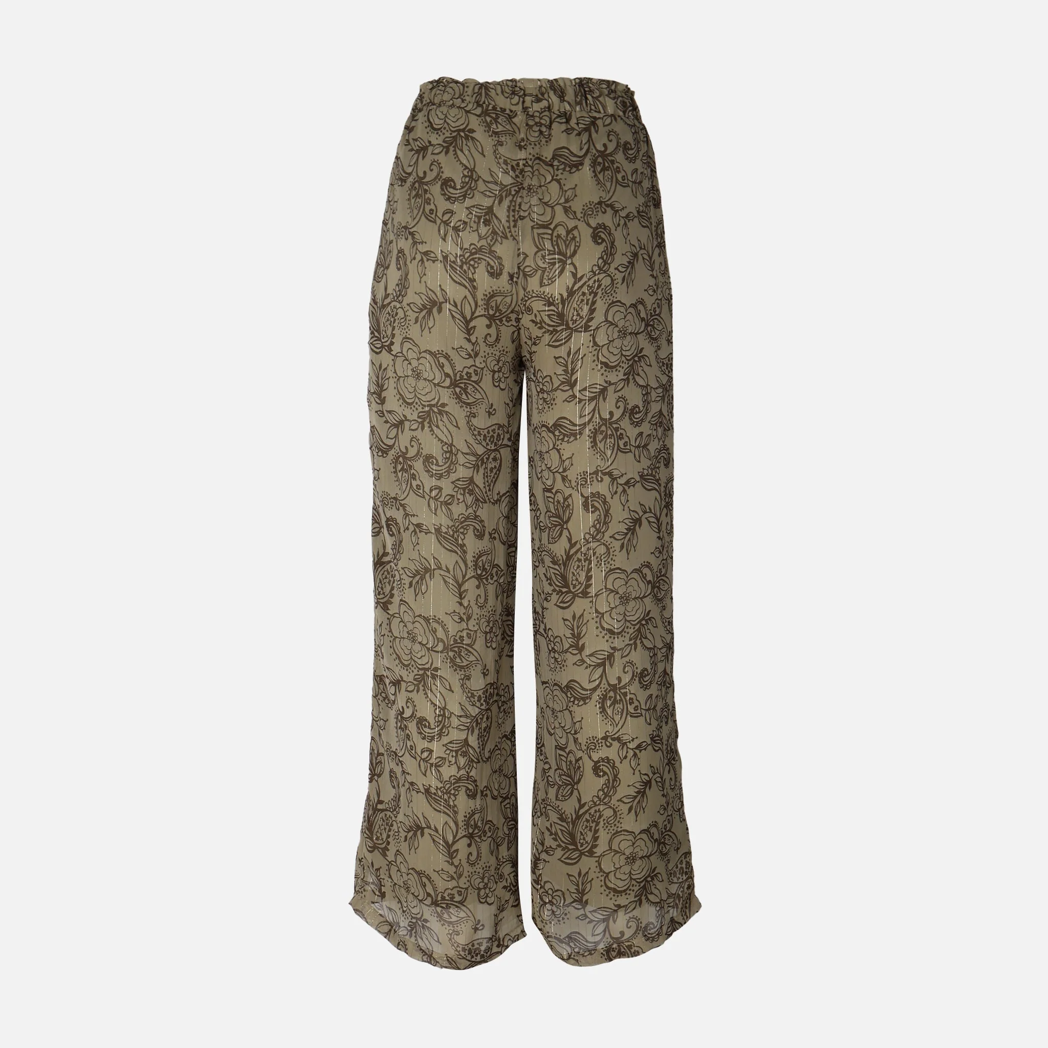 Women Lurex Printed Pants - Image 2