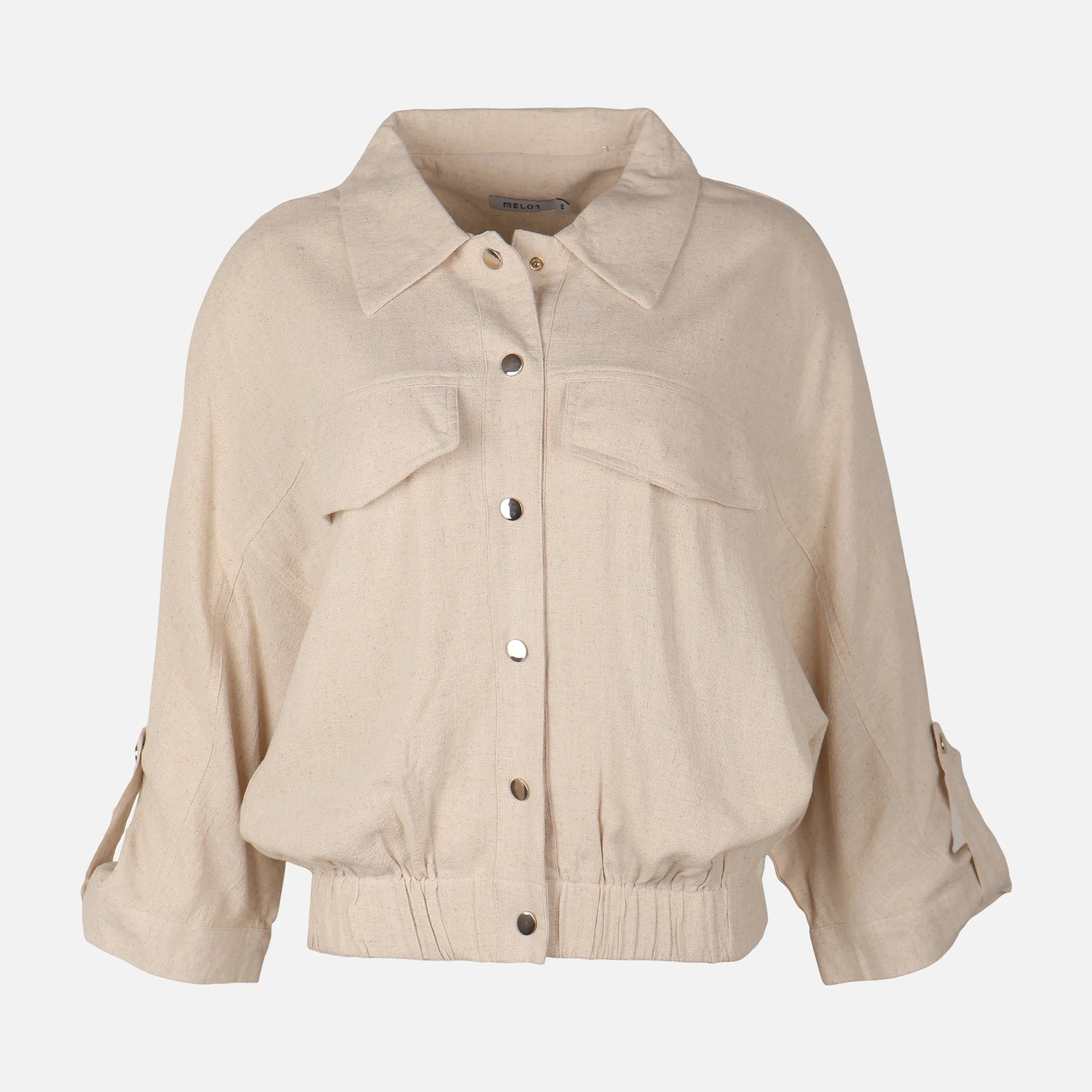 Women Oversized Double Pocket Shacket