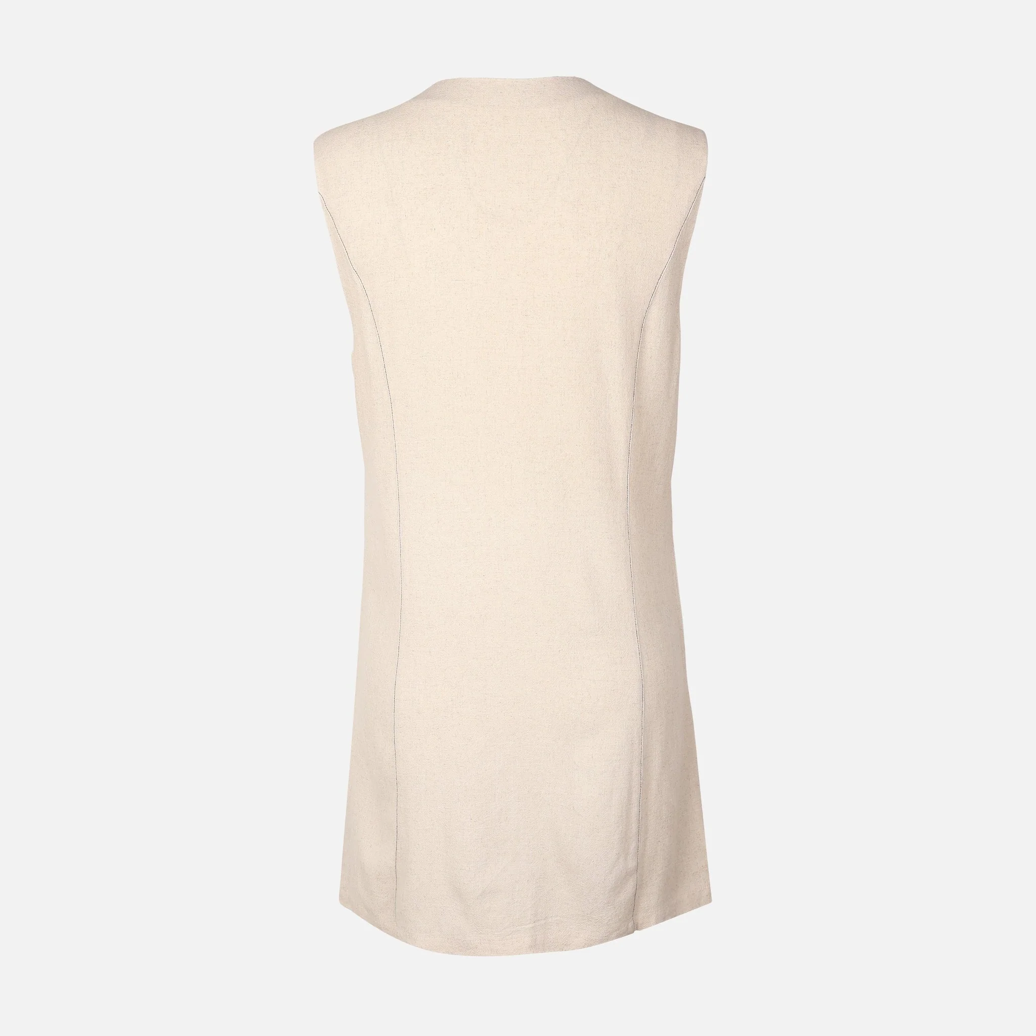 Women Oversized Slvless Long Shacket - Image 2