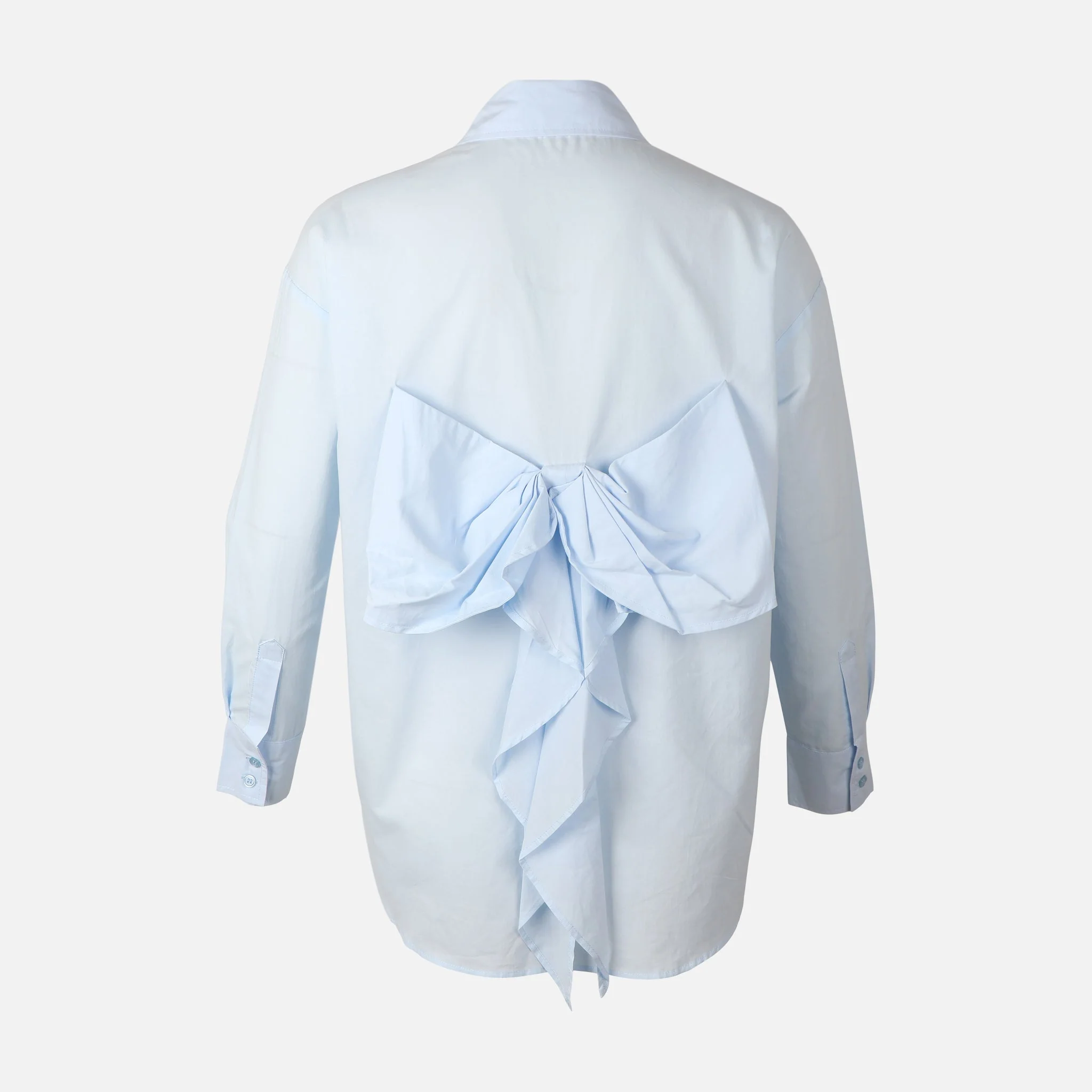 Women Poplin Oversize Butterfly Shirt - Image 2
