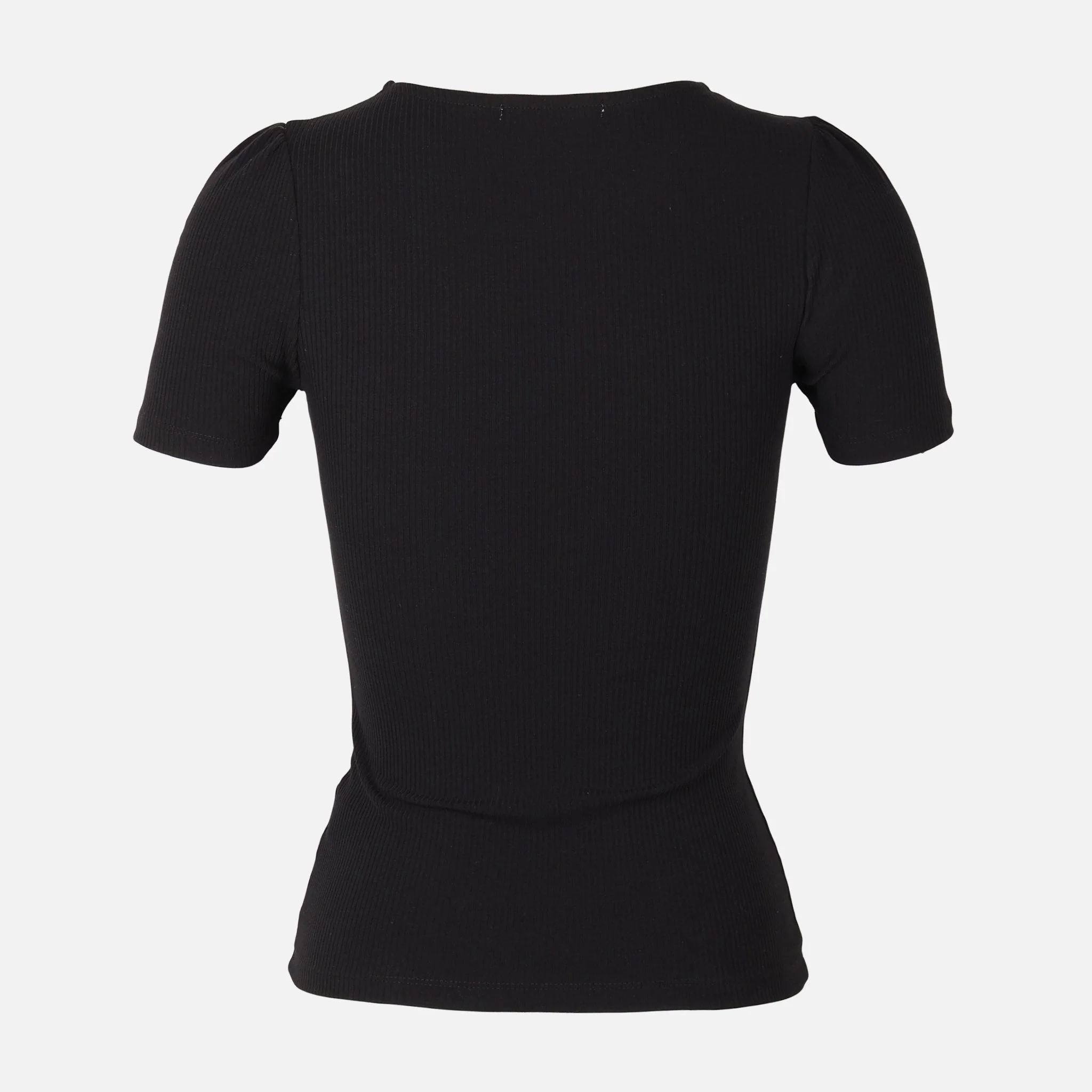 Women Ribbed Short Sleeve T-Shirt - Image 2