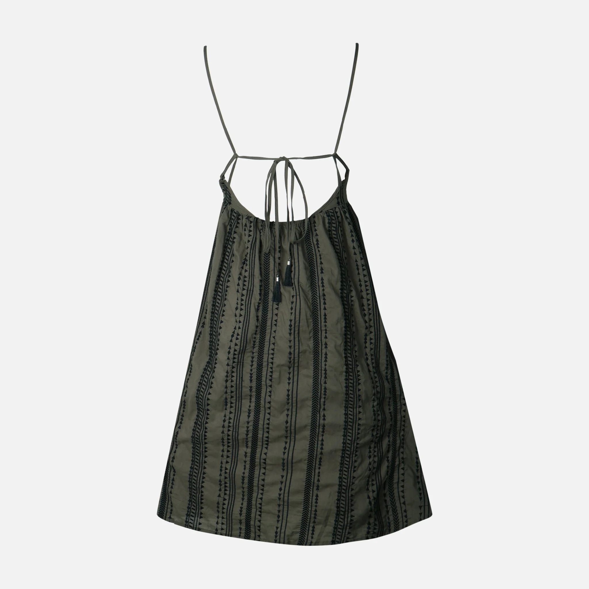 Women Sleeve Less Embroided Woven Maxi Dress - Image 2