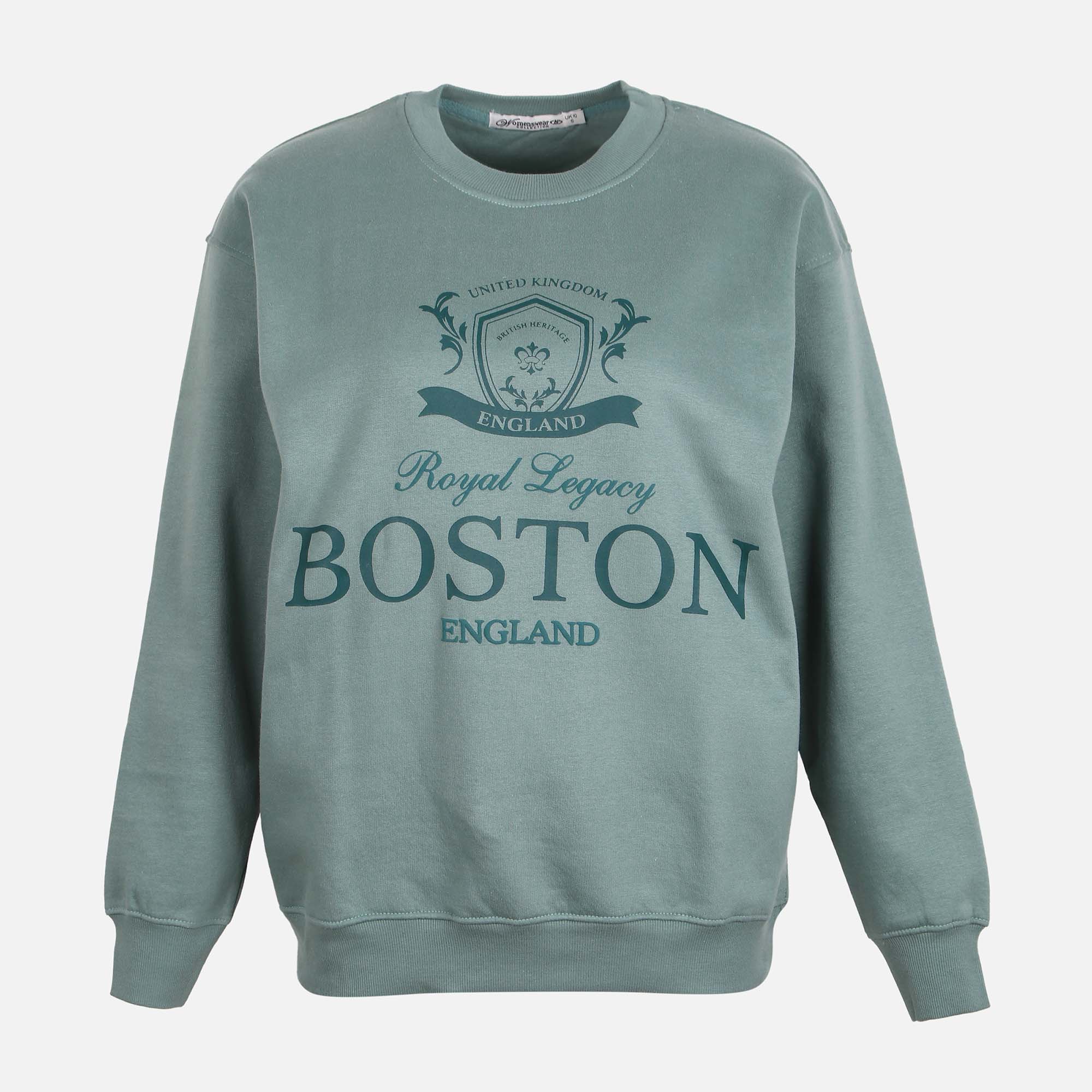 Women Fleece Broad Fit Sweatshirt