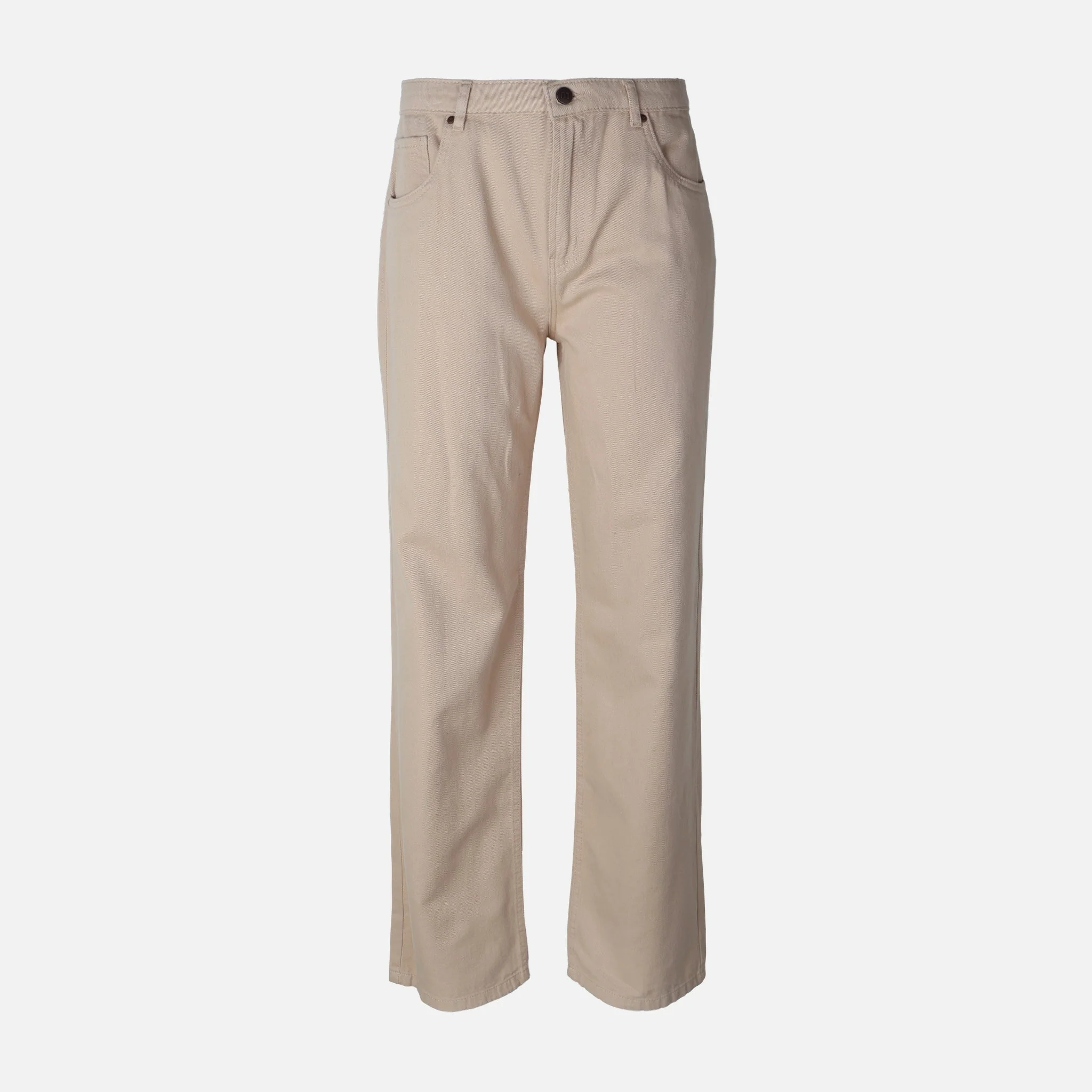 Womens Straight Mid Waist Pants Jeans